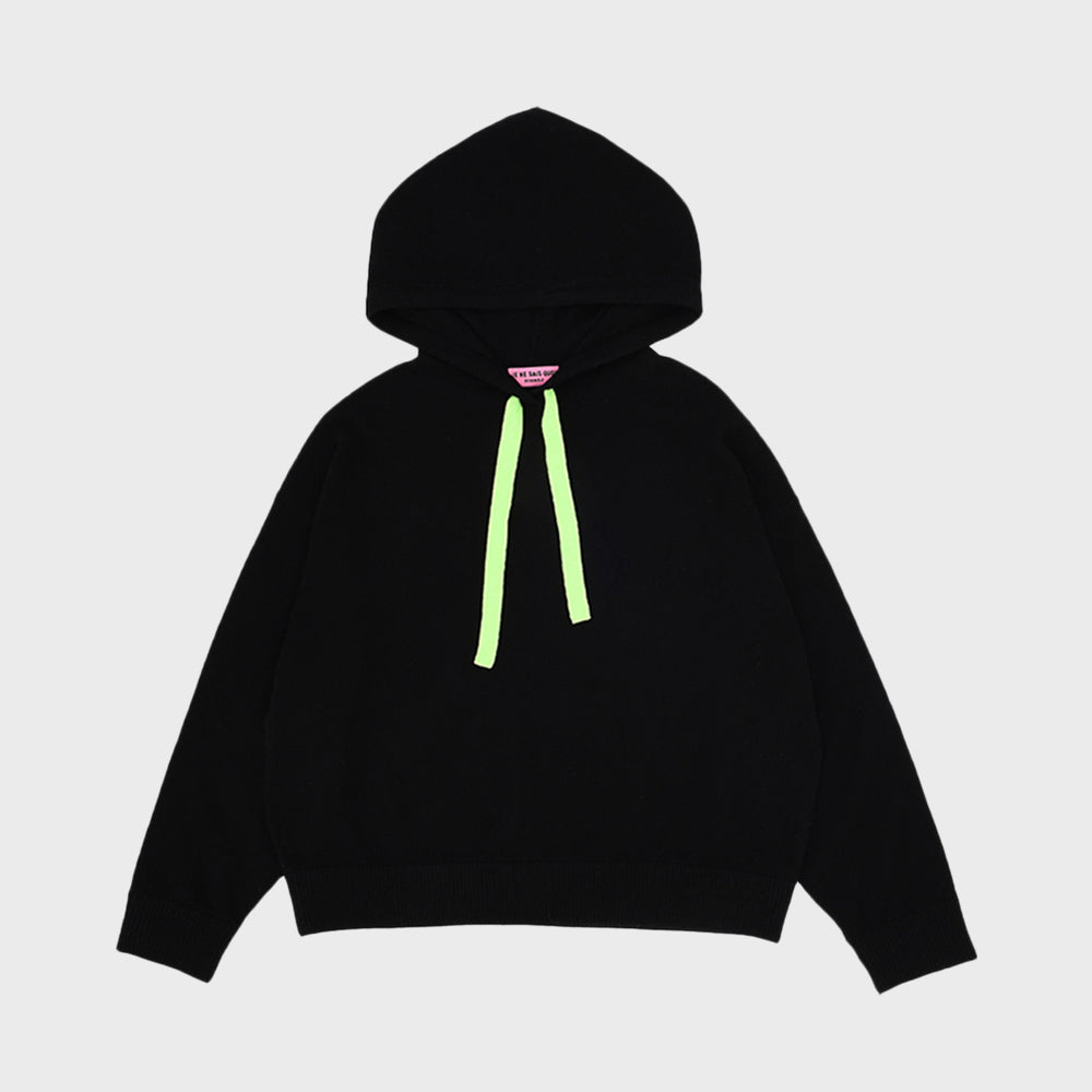 STRING HOODIE_BLACK