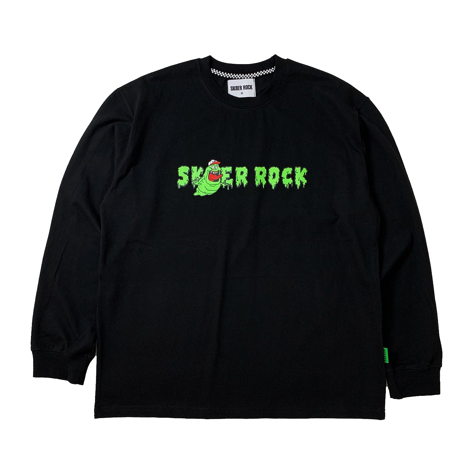 STICKY GHOST LONG SLEEVE T-SHIRT BLACK