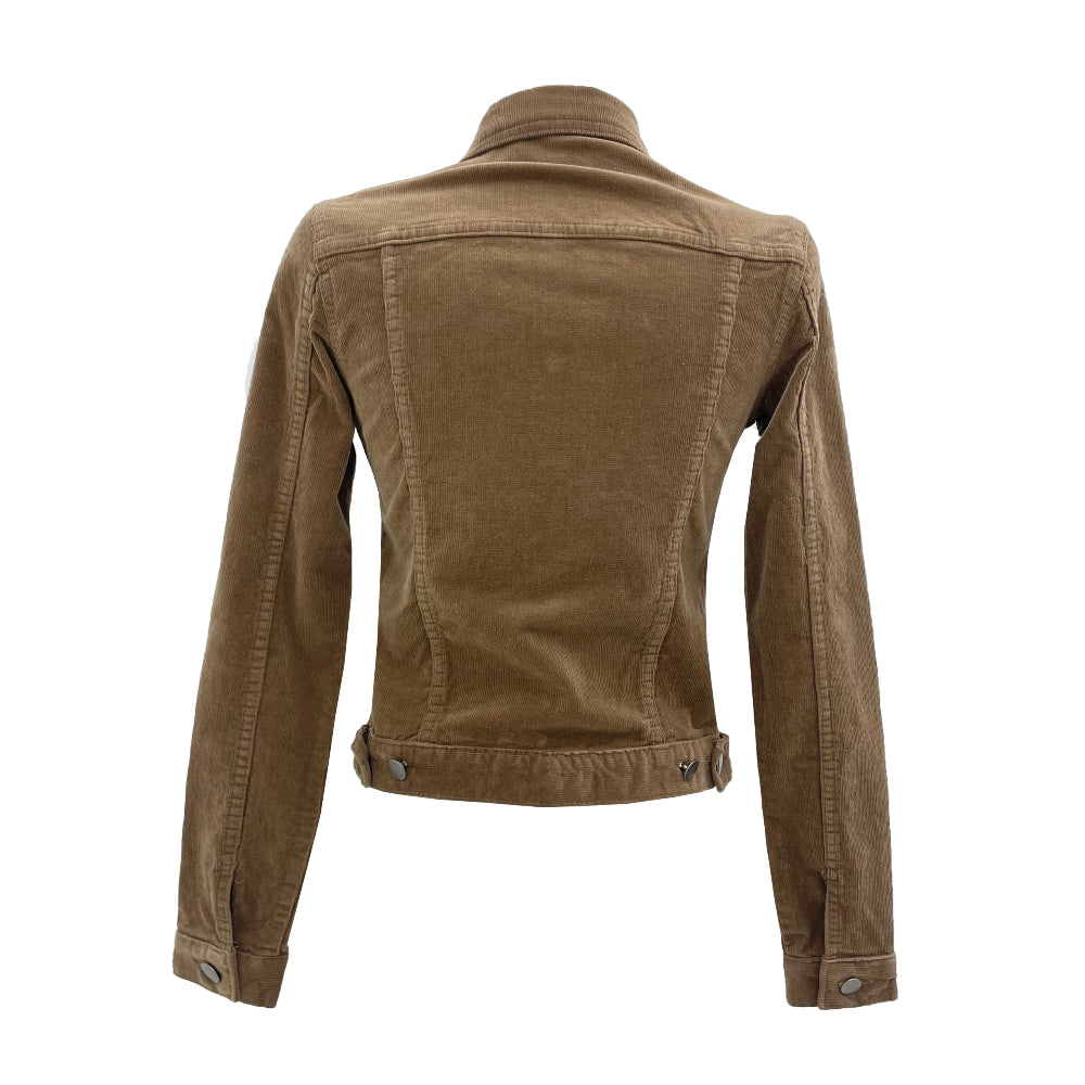 Slim fit corduroy crop shirts jacket (3 Color)