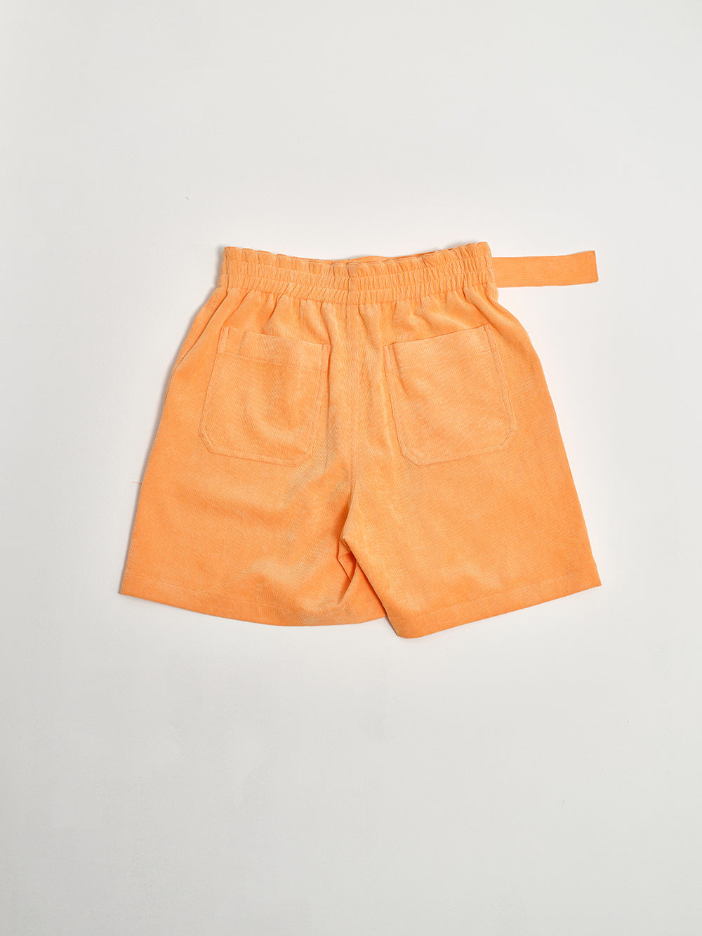 CORDUROY BELT SHORTS TANGERINE