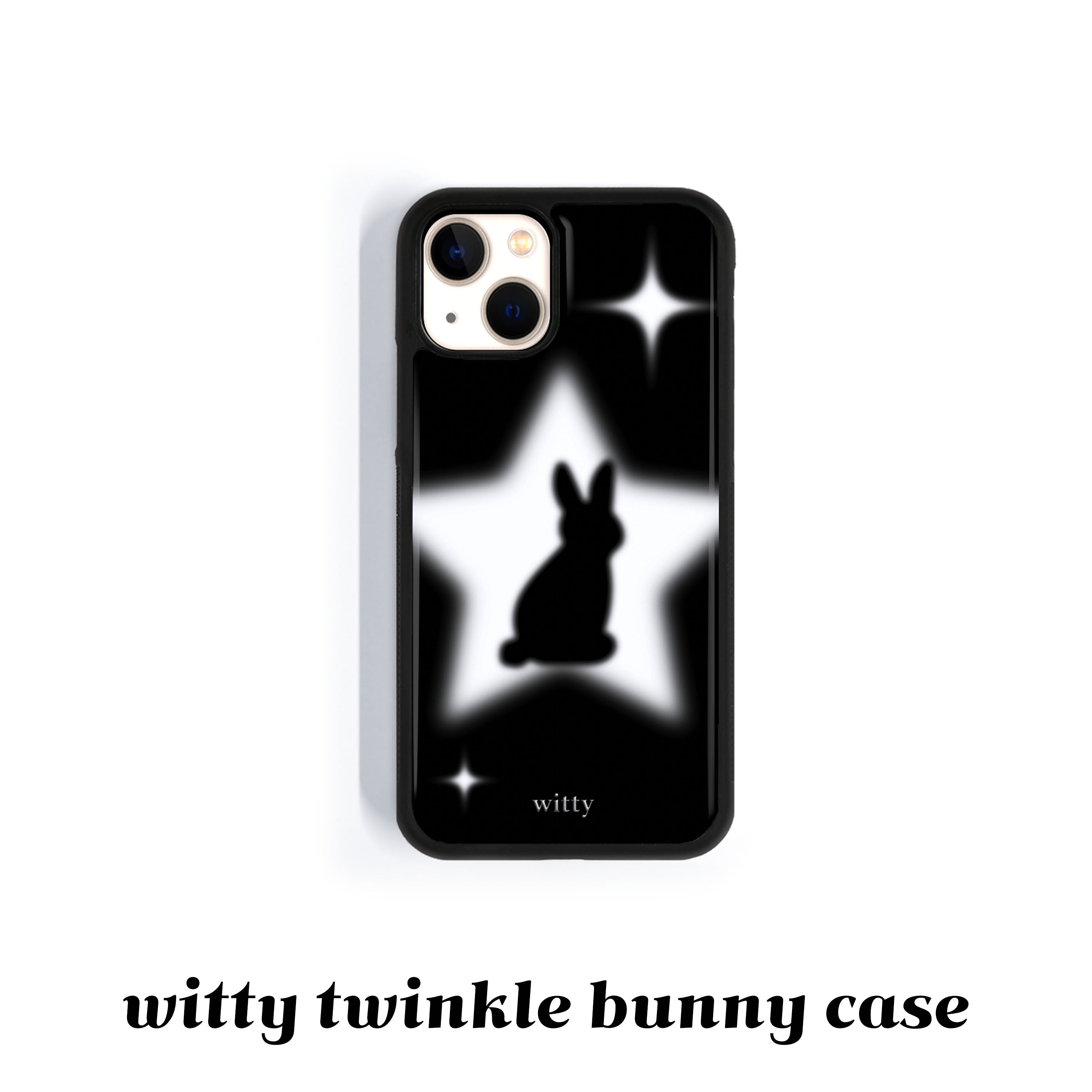 witty twinkle bunny phone case (white star epoxy ver.)