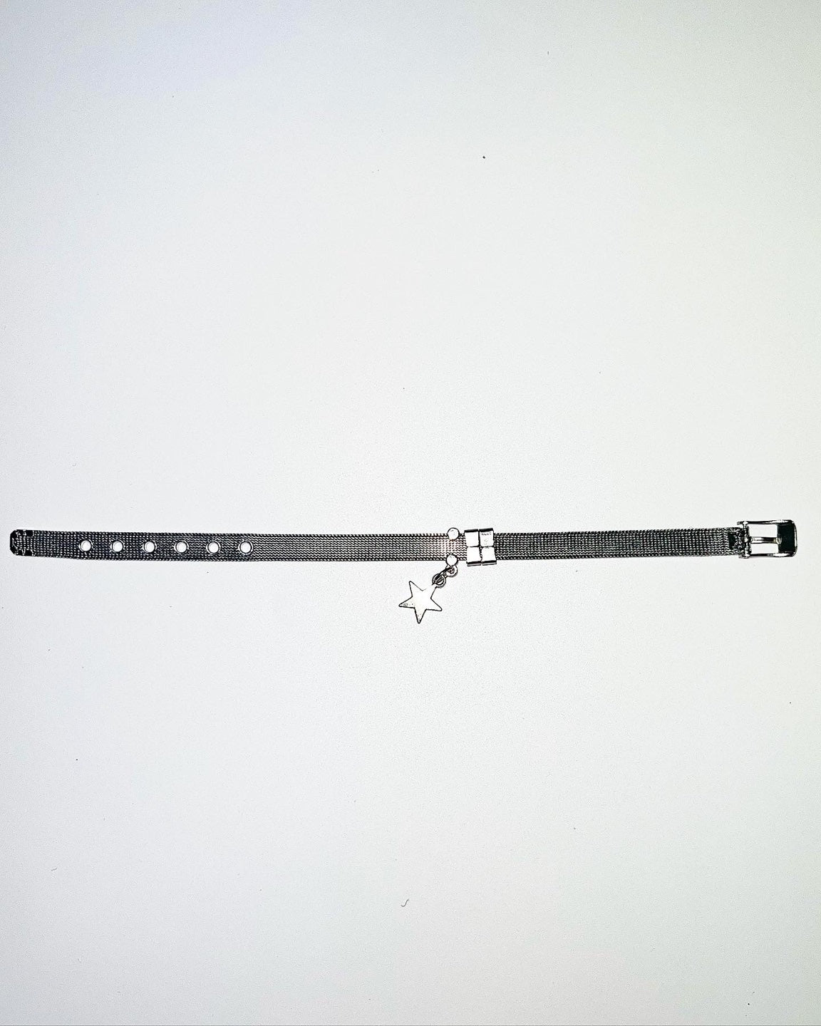 Silver star belt bracelet