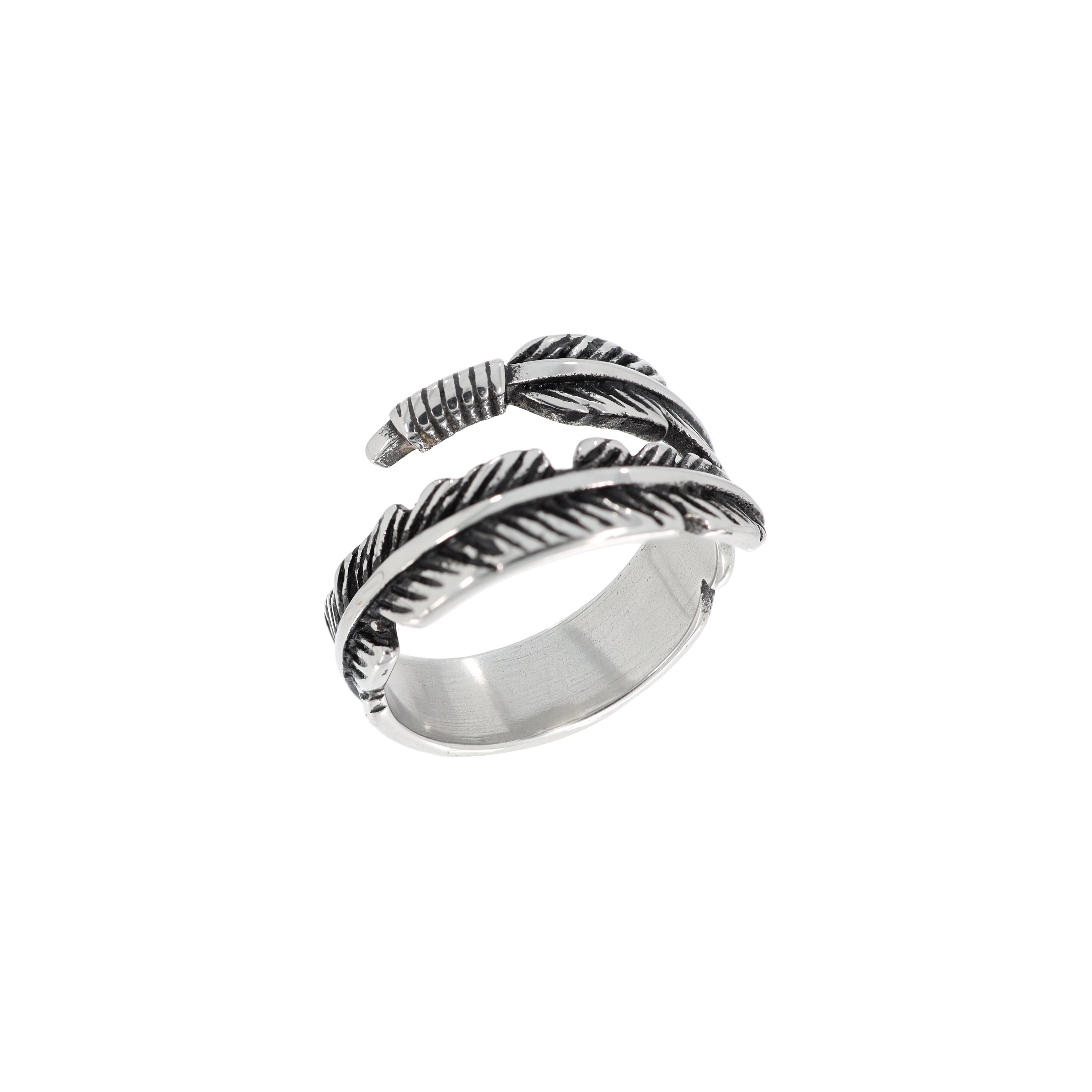 Coil Feather Ring
