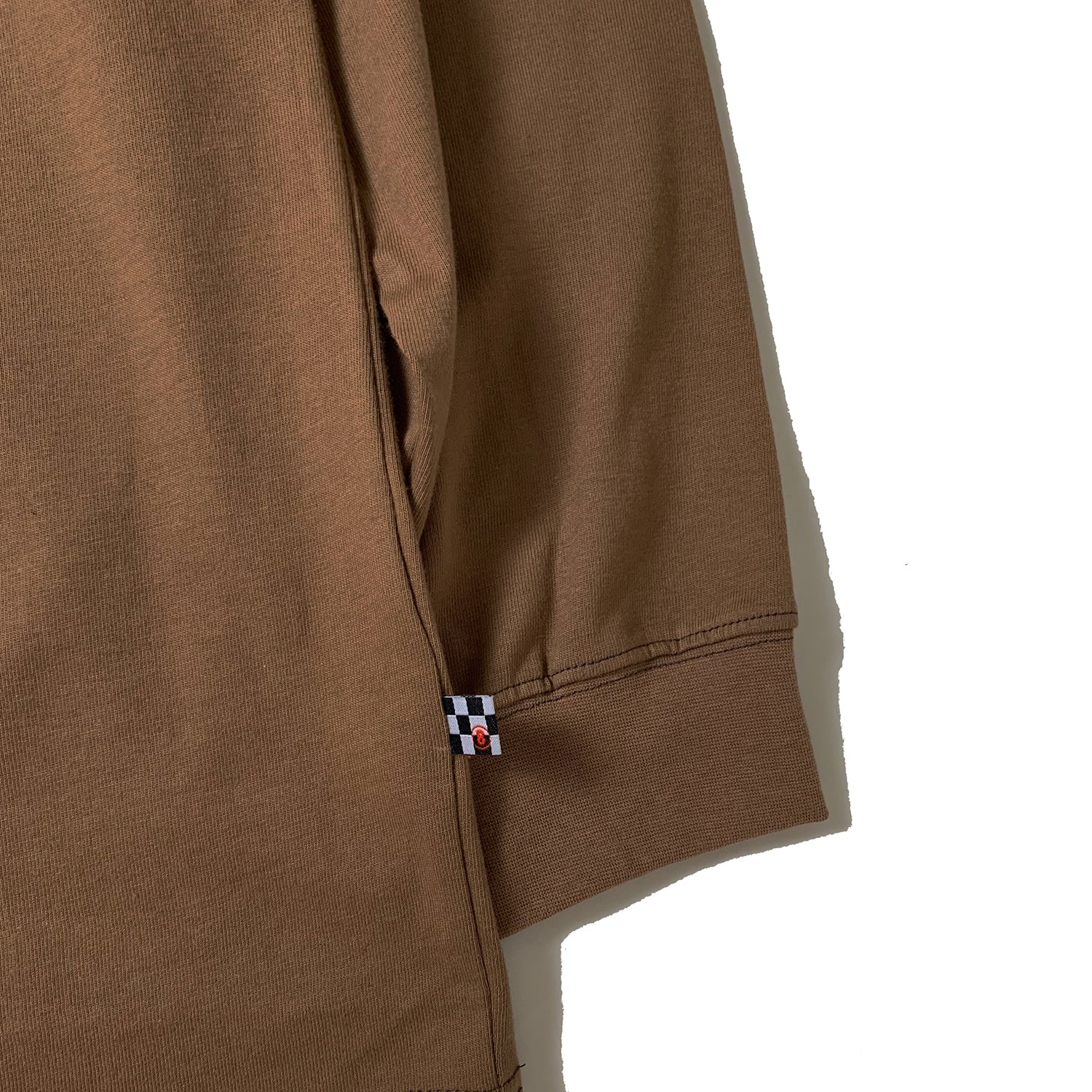 HOORAY LONG SLEEVE T-SHIRT LIGHT BROWN