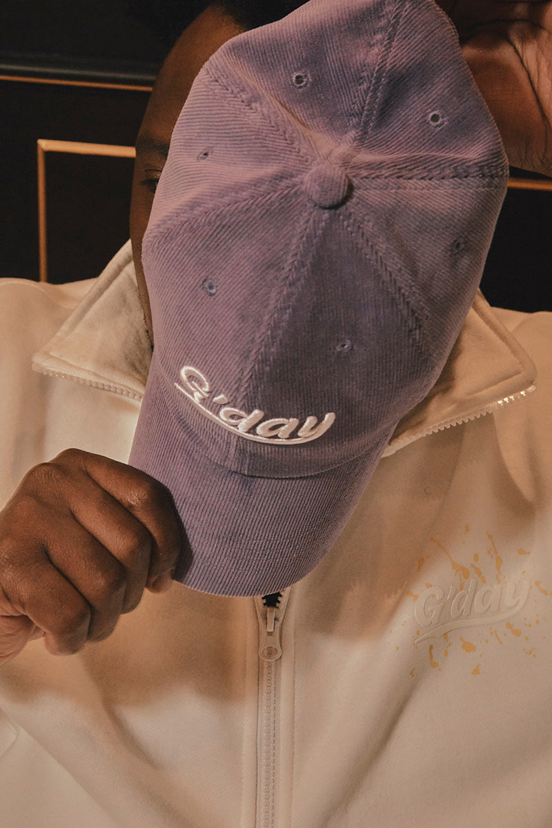 G'day coduroy ballcap(purple)