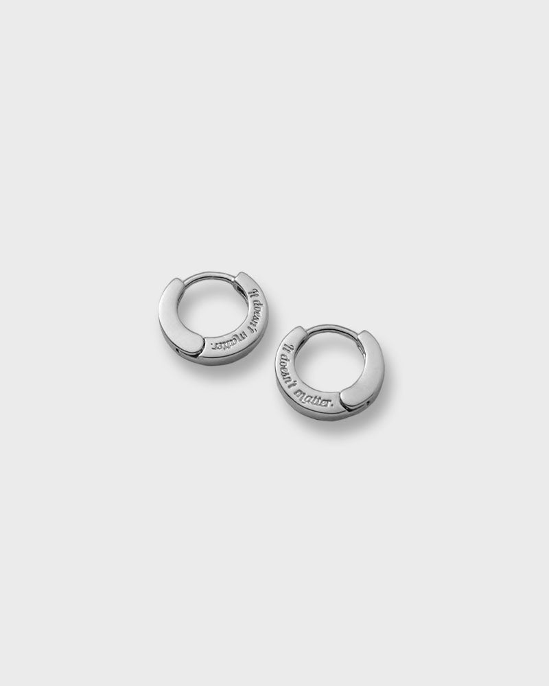 Flat one touch earring (S)