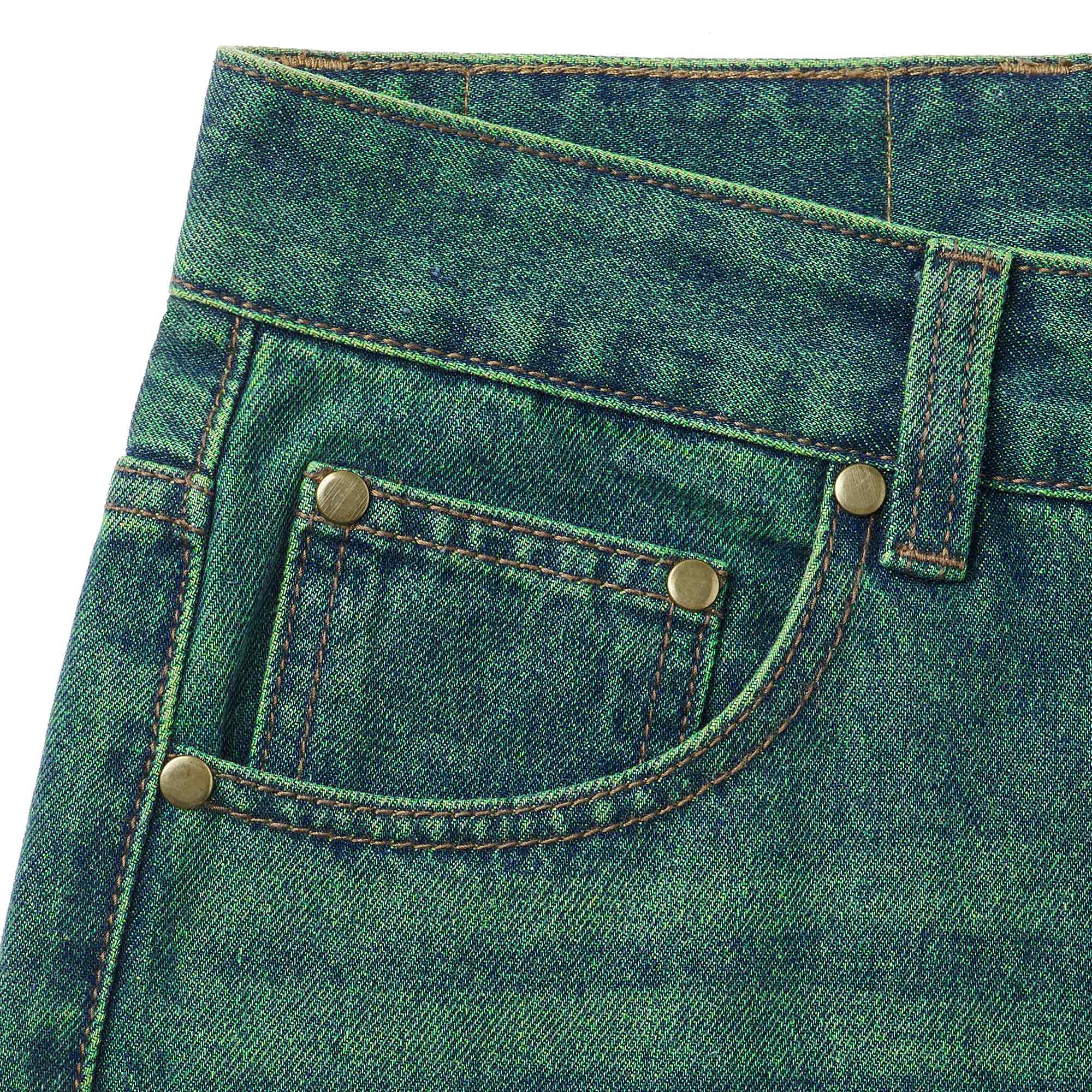 DirtyCoins Baggy Jeans - Green Wash