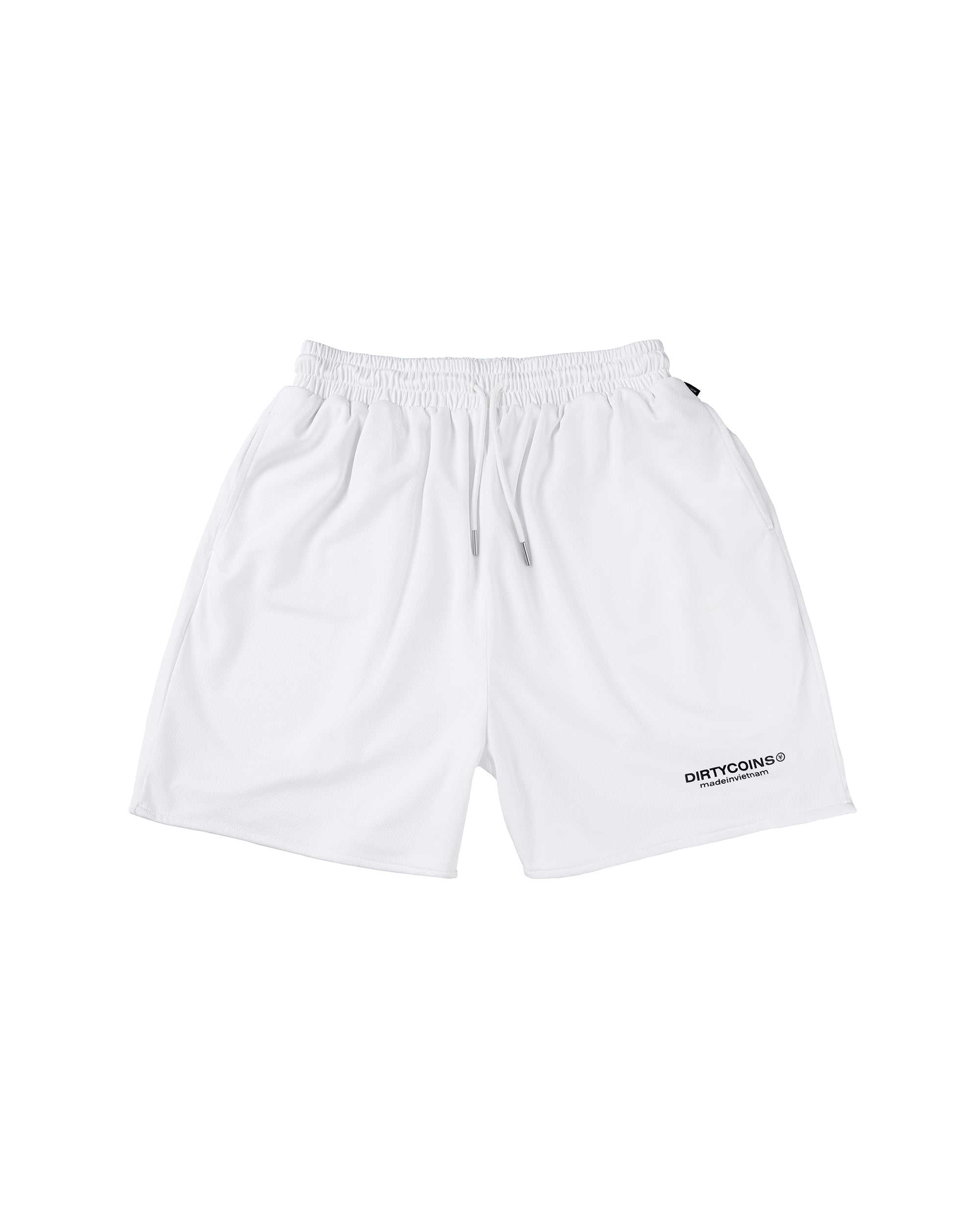 Logo Mesh Shorts - White