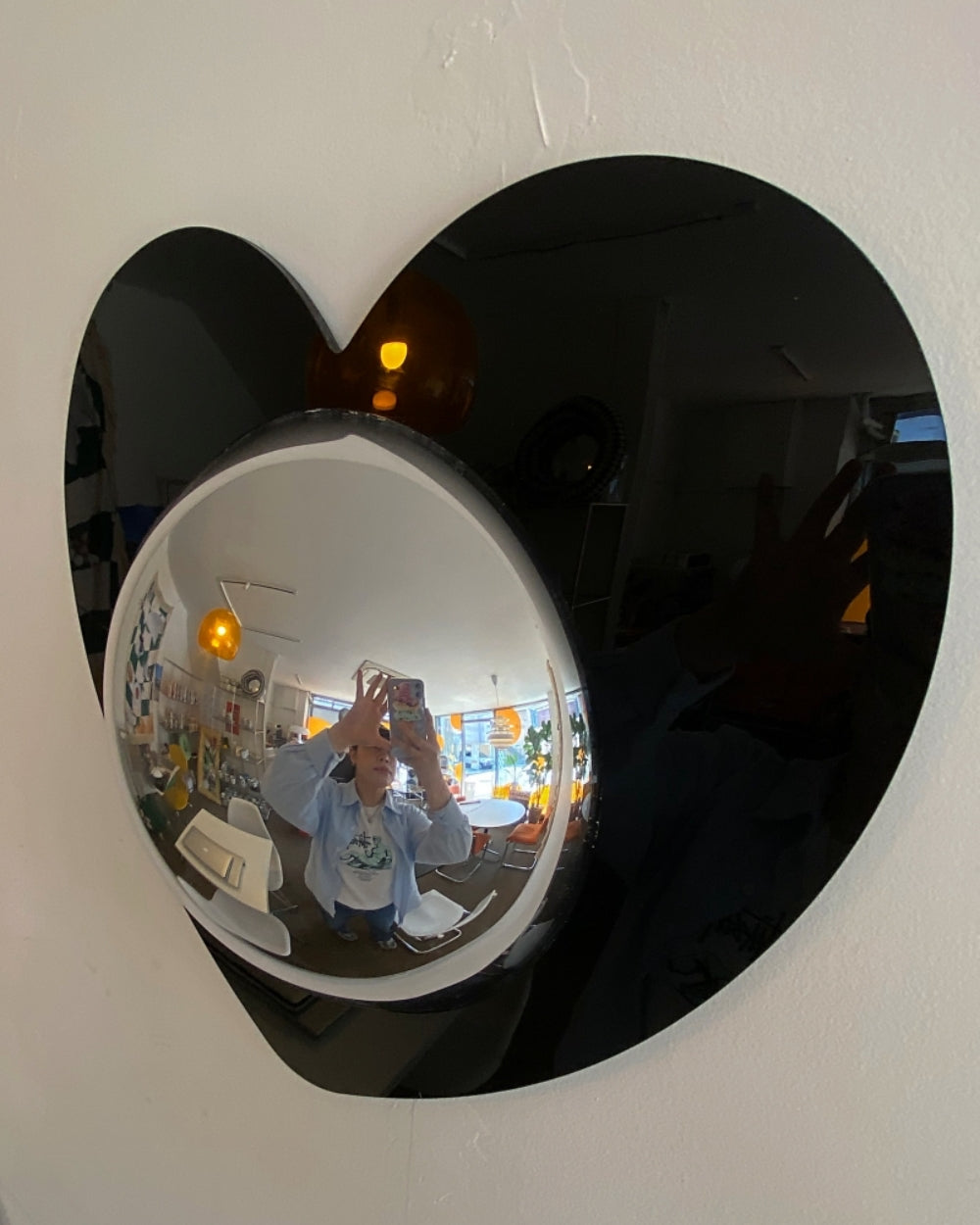 Heart Acrylic Convex Mirror