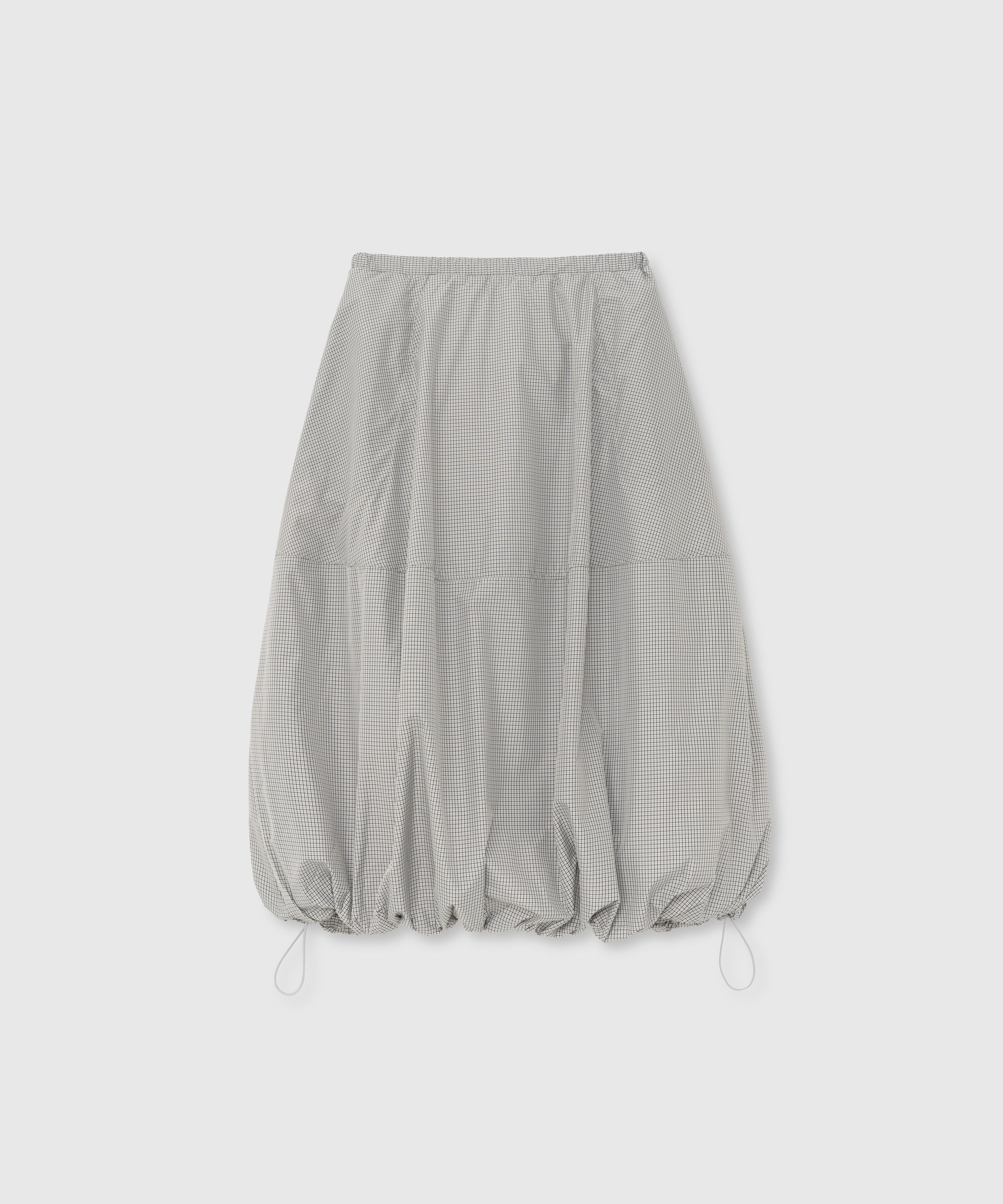 PADDED BALLOON SKIRT_GRAY