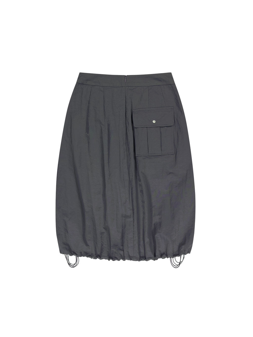 2-WAY STRING BALLOON SKIRT [CHARCOAL]