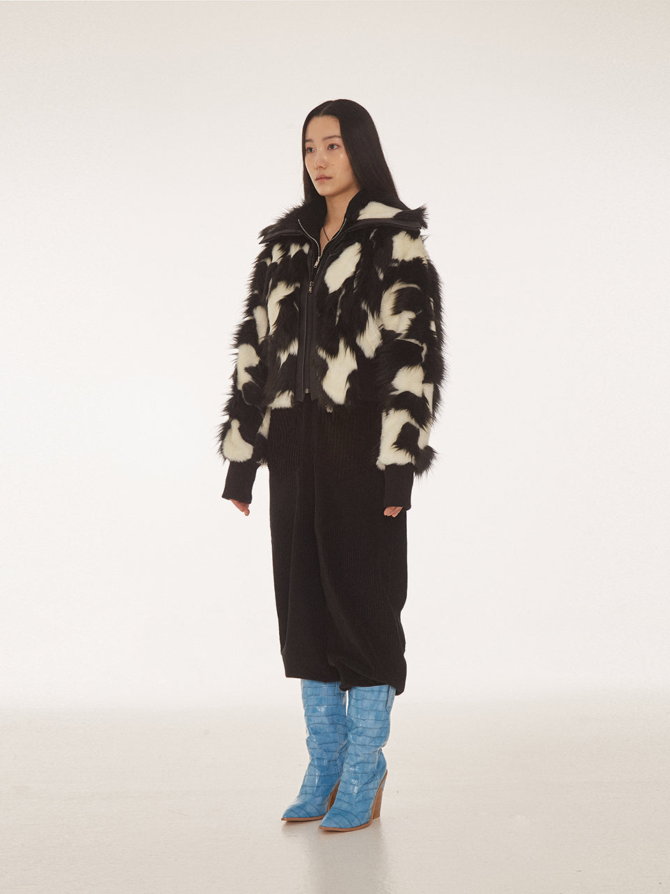 SPECKLED ECO FUR JUMPER