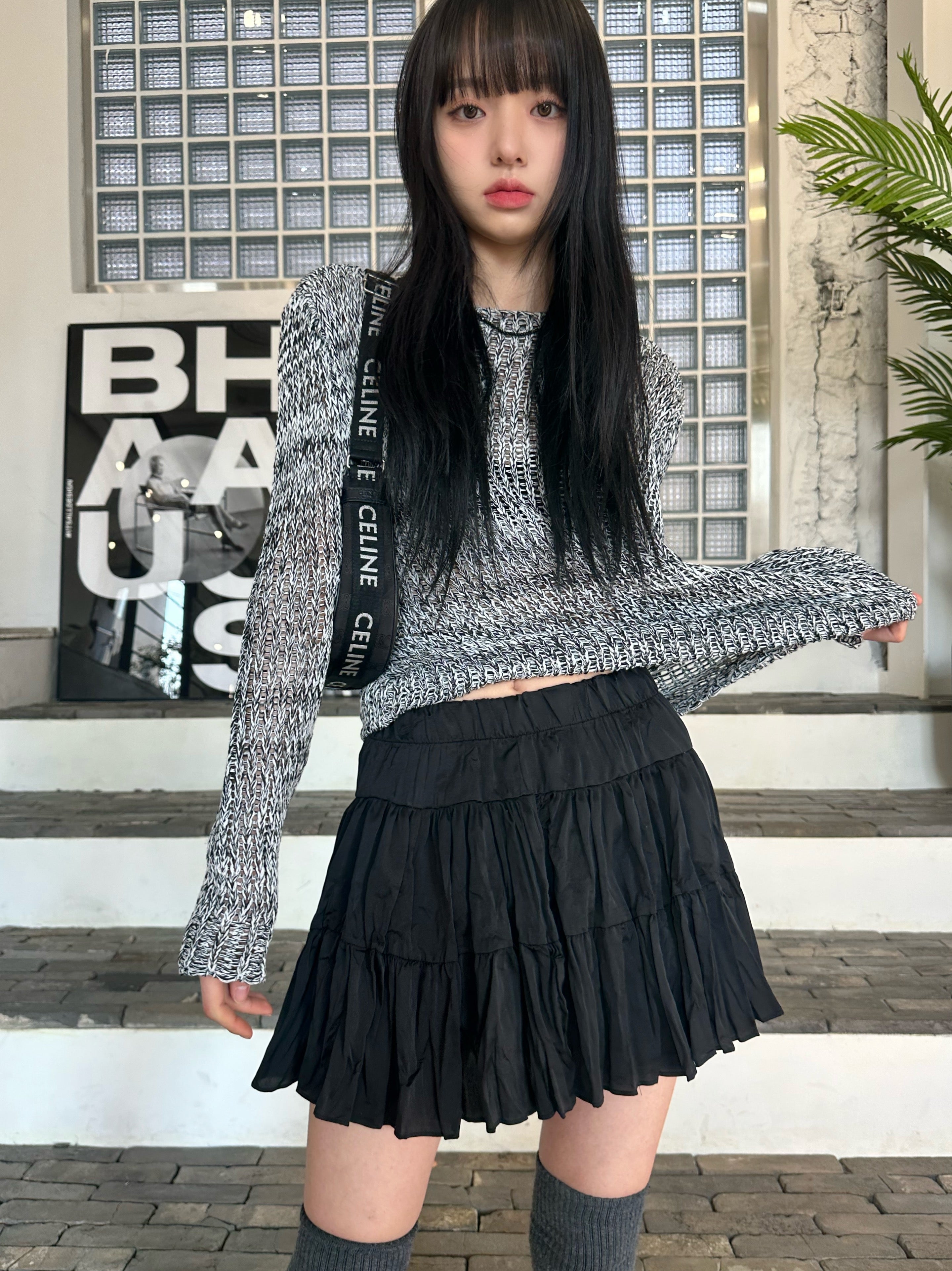 Bokashi weave loose knit