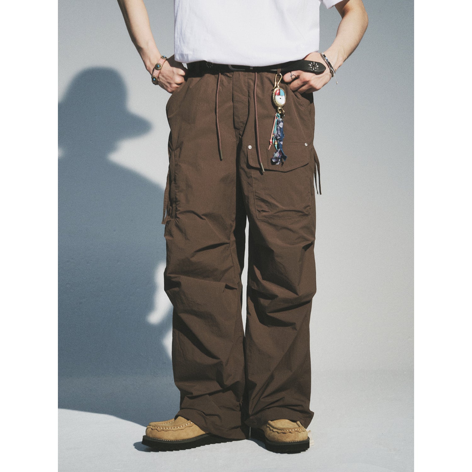 REFINE NYLON PARACHUTE PANTS_BR