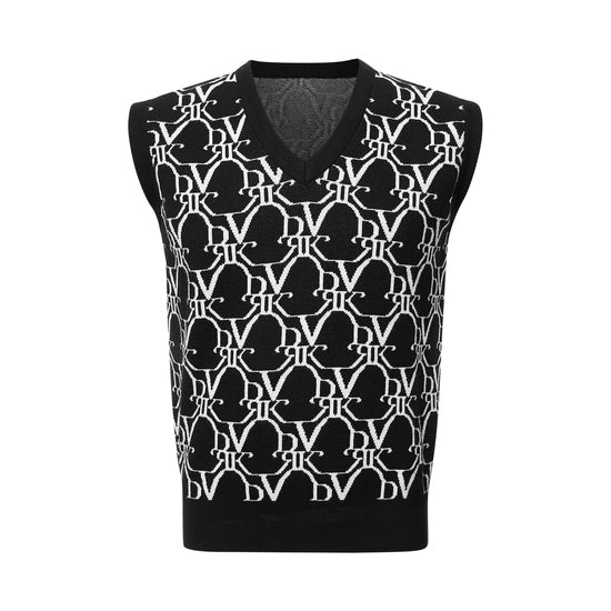 DVRK MONOGRAM SLEEVELESS KNIT - BLACK (MALE)