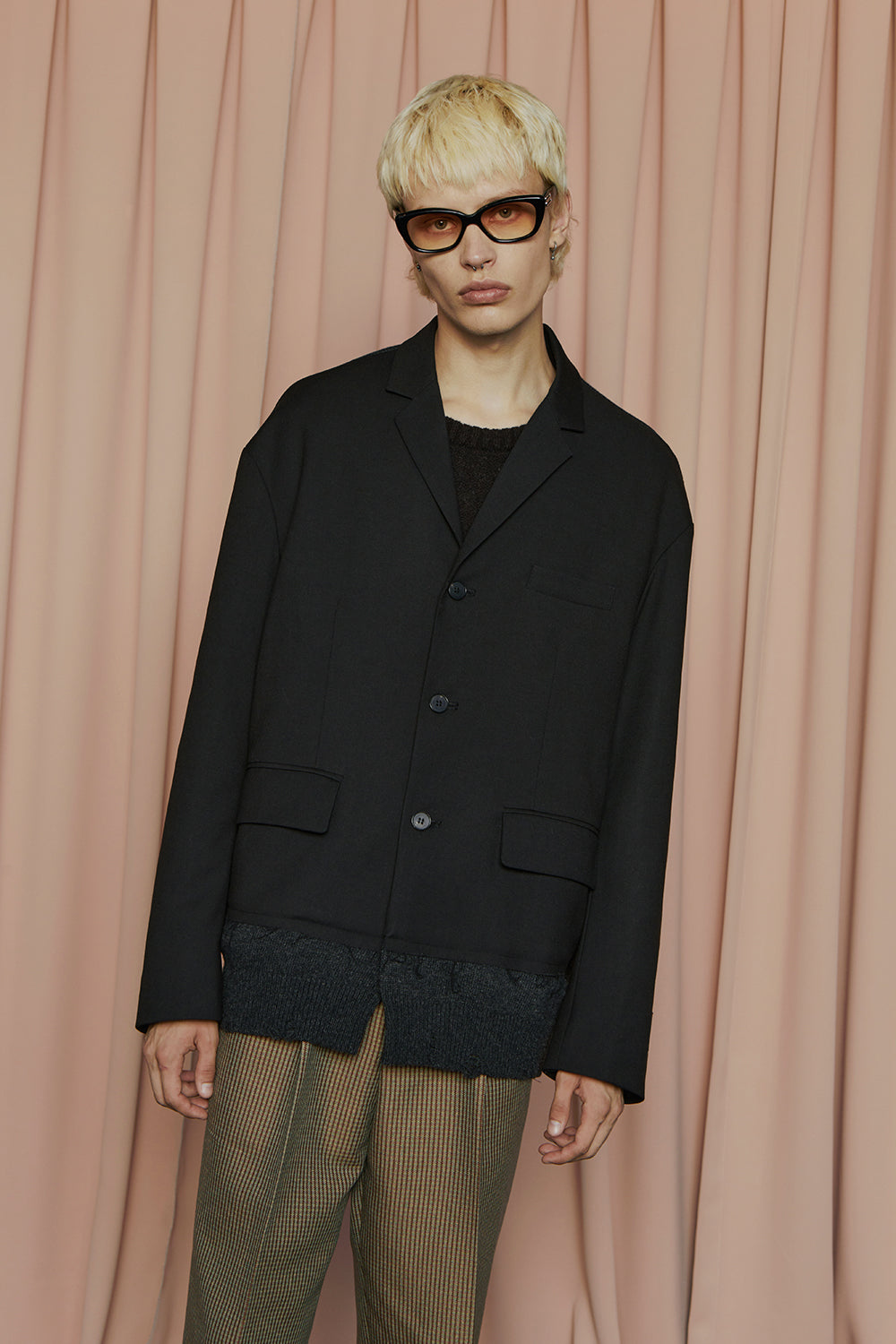 DOCKING KNIT JACKET / BLACK