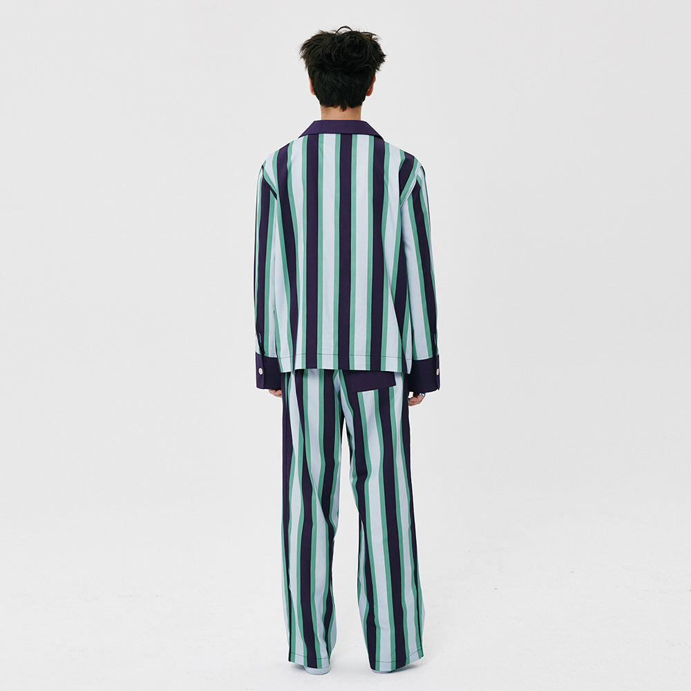 (M) Bold Blue Stripe PJ Set