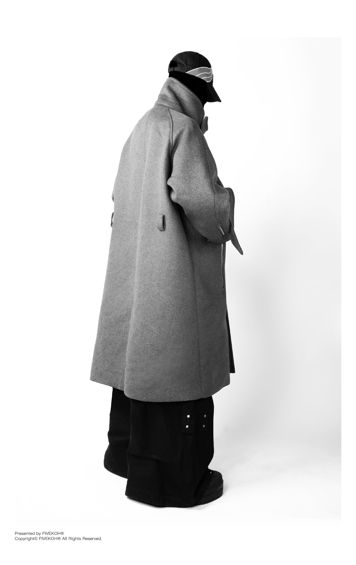 Heavy Shape Premium Gray Wool Coat