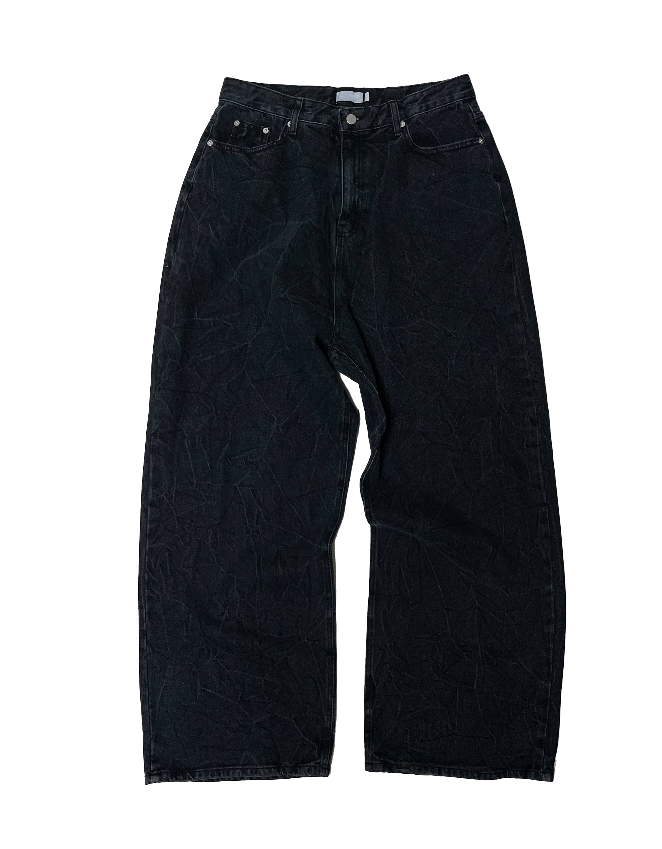 Crack wide denim pants  / denim pants