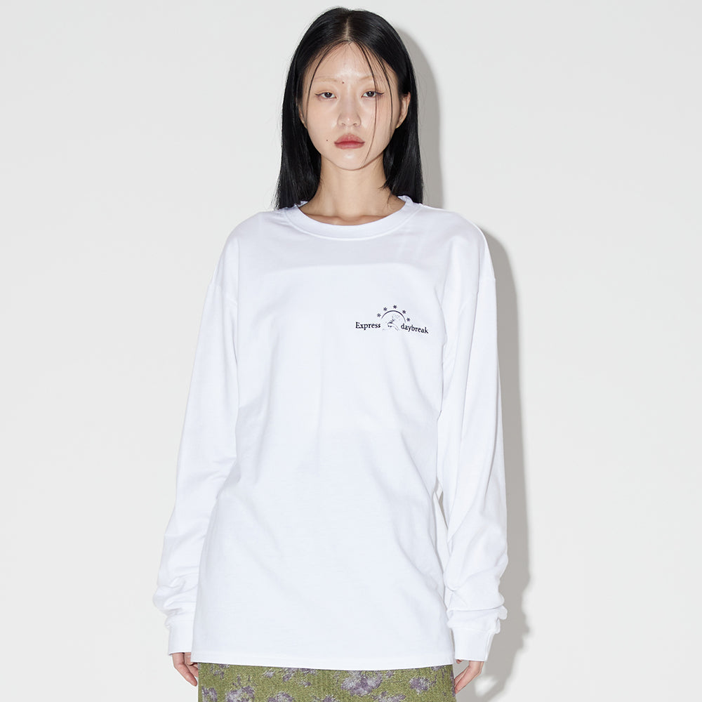 ランボイオーバーフィットロングスリーブＴシャツ / Runboy Overfit Long Sleeve T-shirt [WHITE]