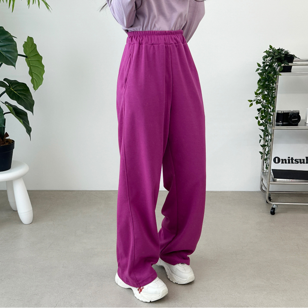 Loose Fit Wide Sweat Suit Pants