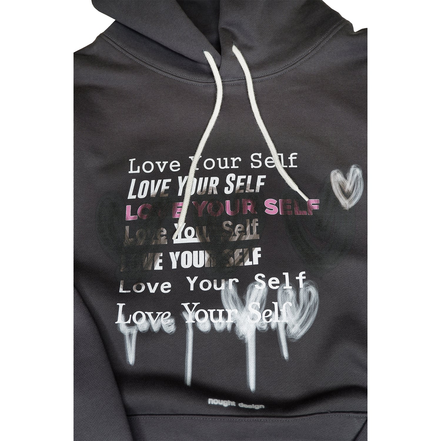 Love Yourself Sweat Hoodie / Charcoal