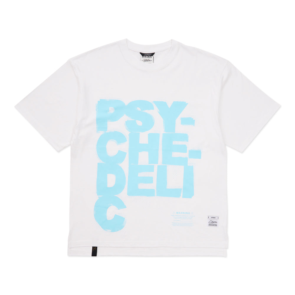 Psychedelic Oversized Short Sleeves T-Shirts Black / White