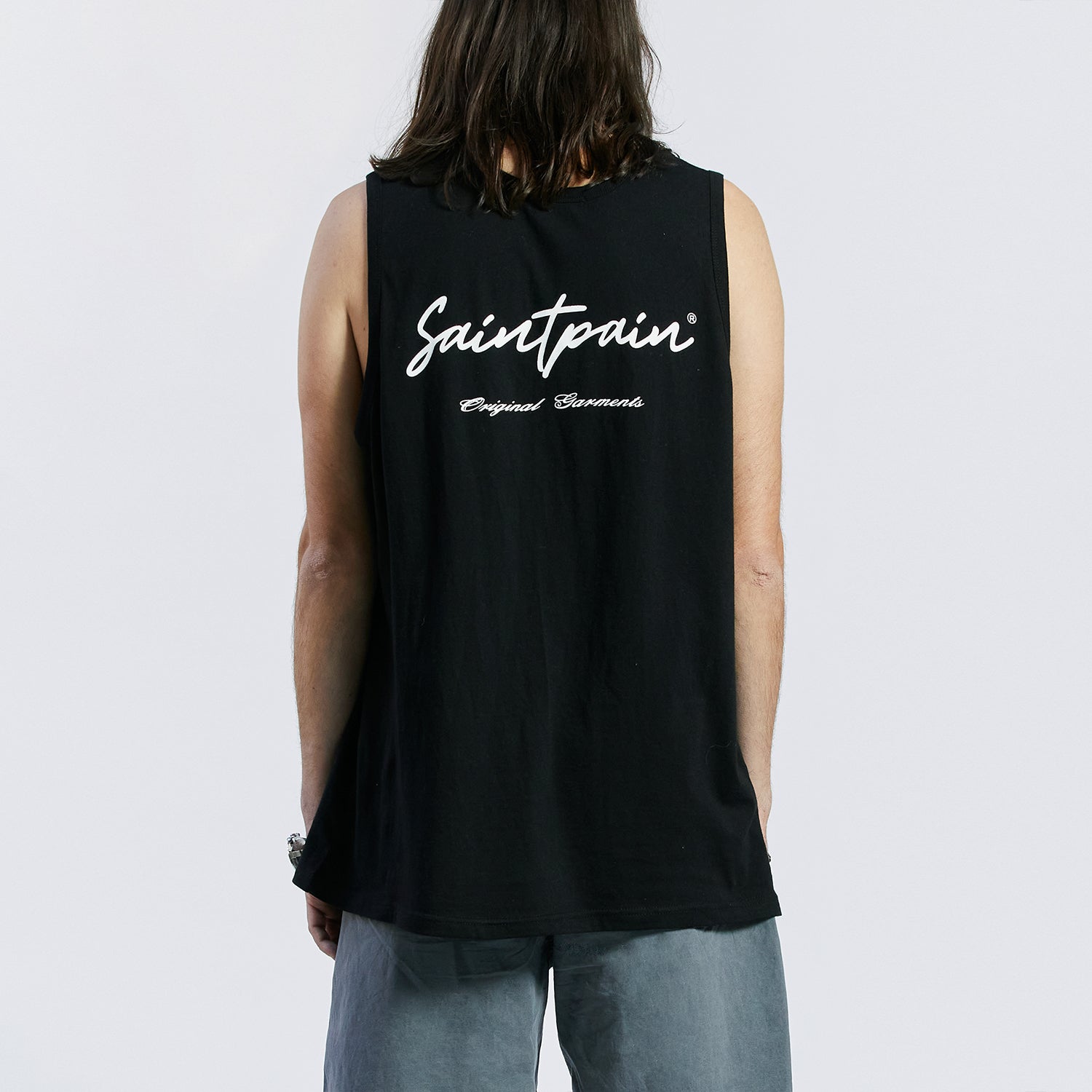 SP CALLY LOGO LONG SLEEVELESS-BLACK