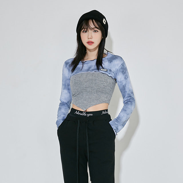 TOP(9051) Cloud Crop Tee