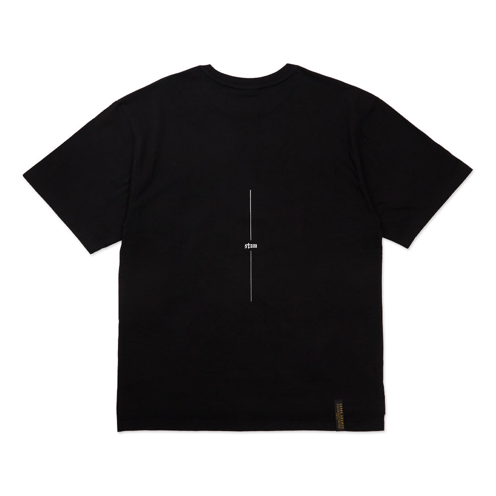 Serif Oversized Short Sleeves T-Shirts Black / White