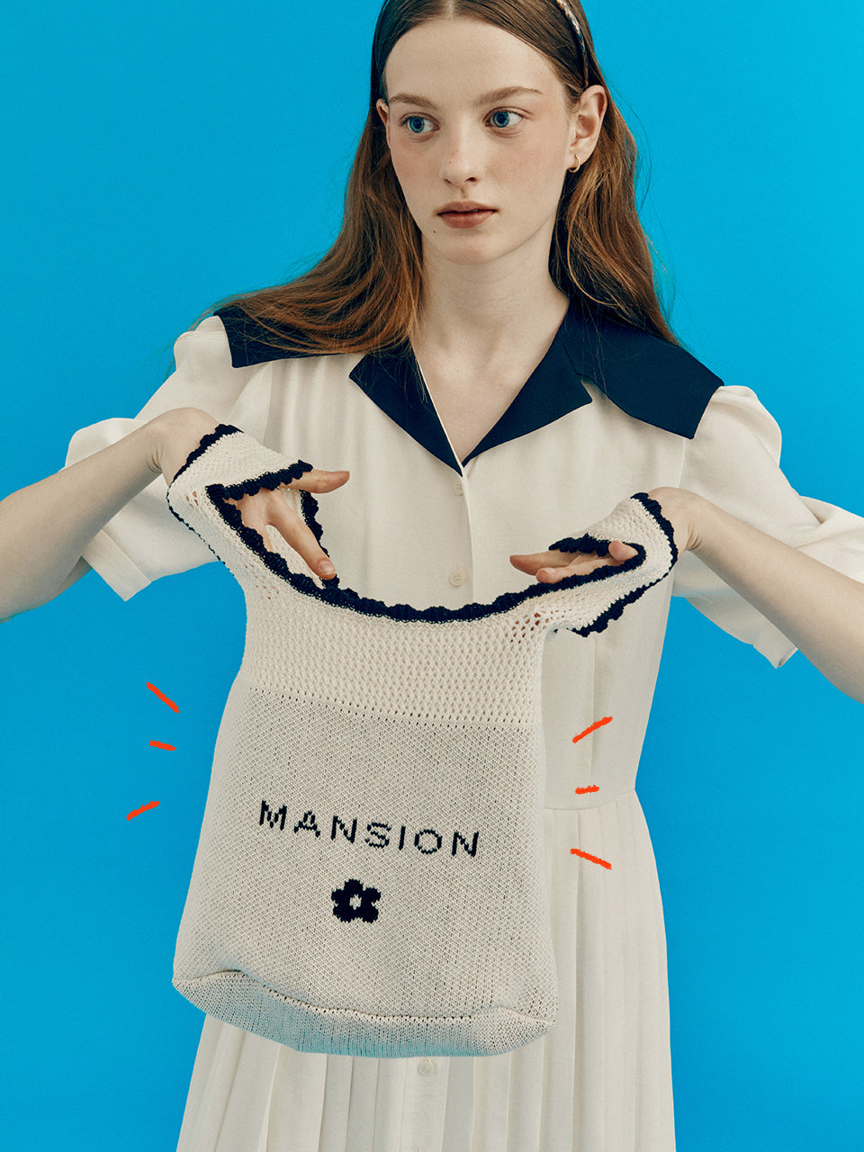 Mansion knit bag - Cream