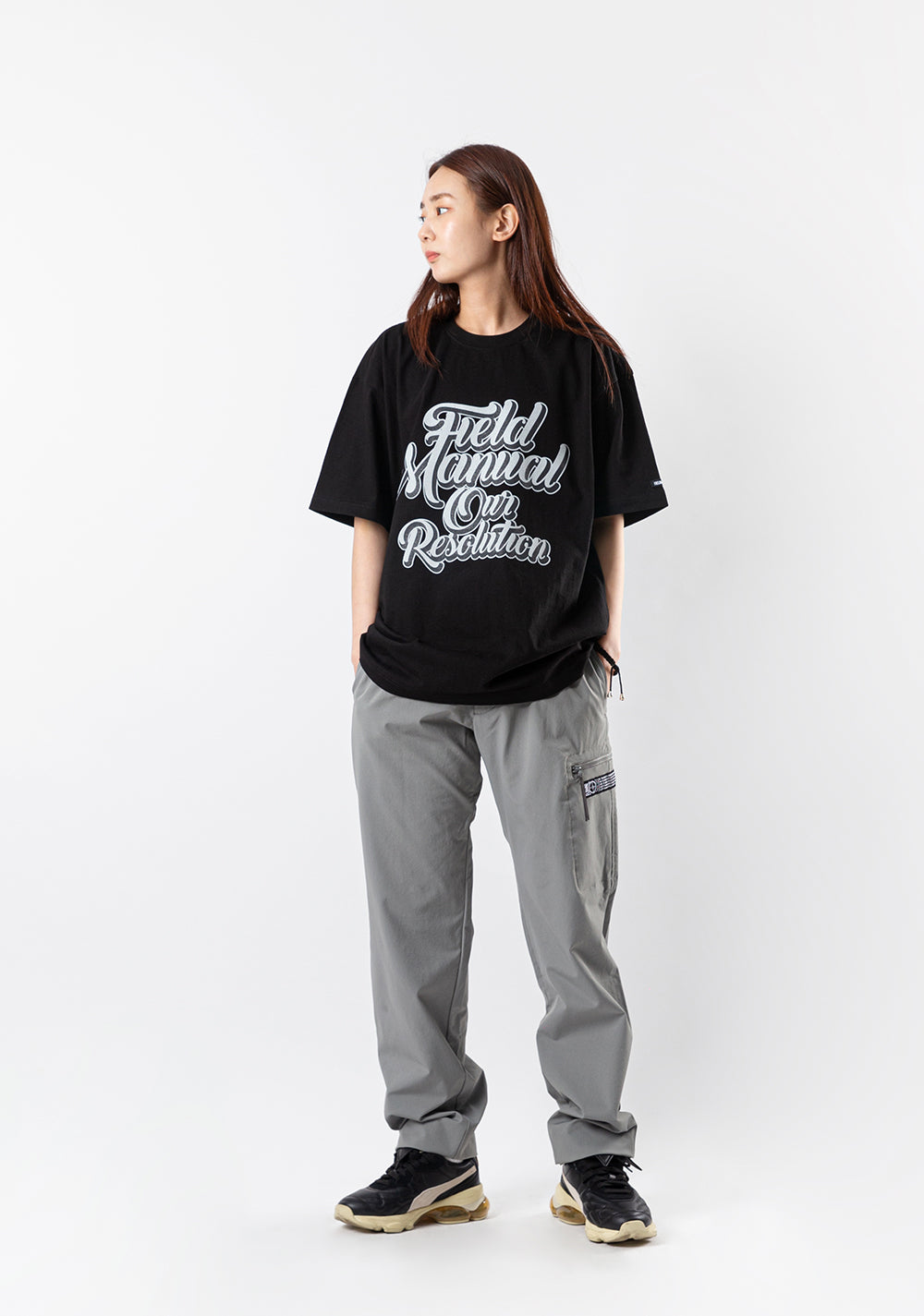 ソリッドポップTシャツSOLIDPOP TEE black