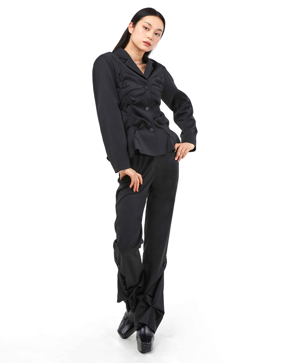 DOZI - Slim Trousers _ Black