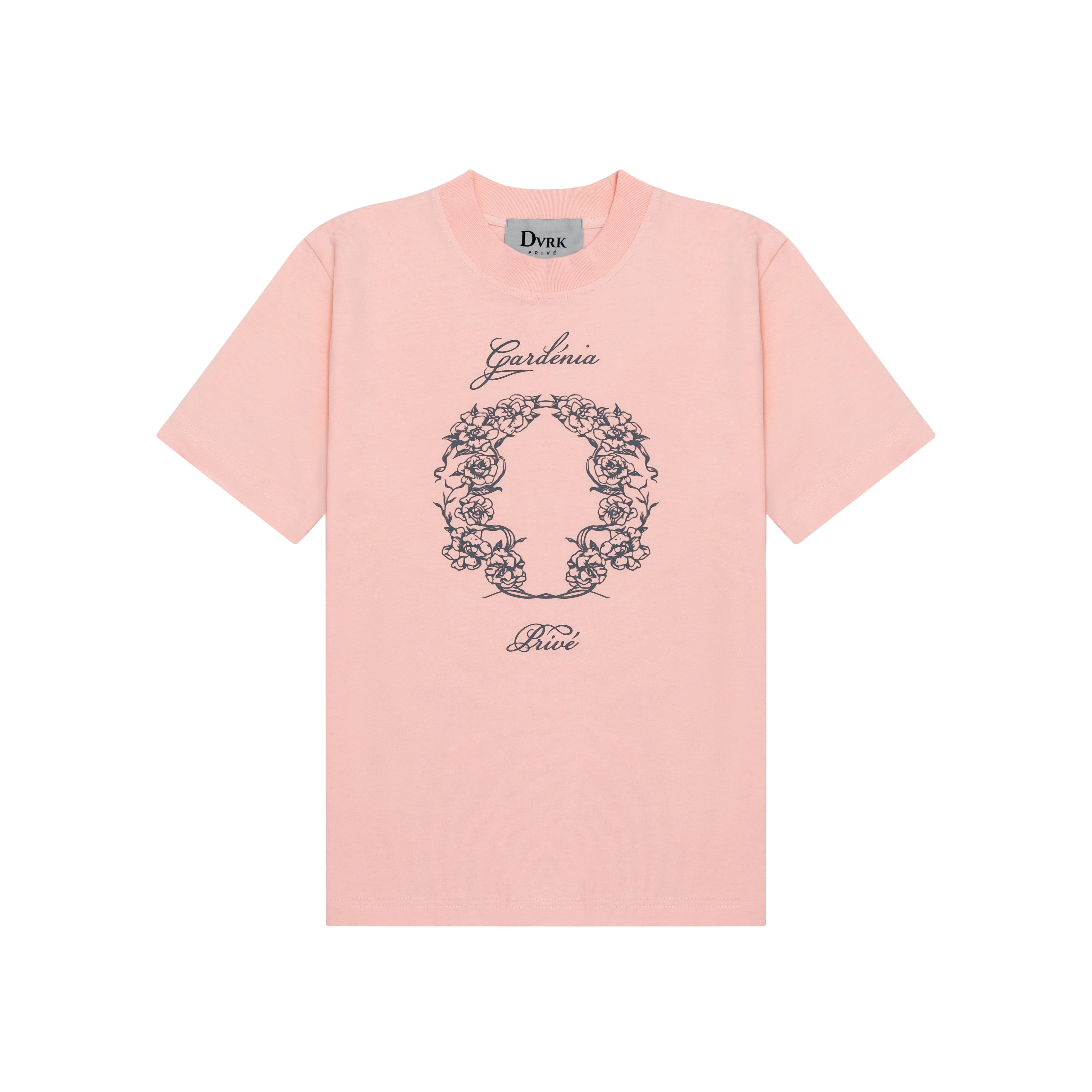 DVRK PRIVÉ ROYAL LAUREL LOGO BABY TEE - PINK