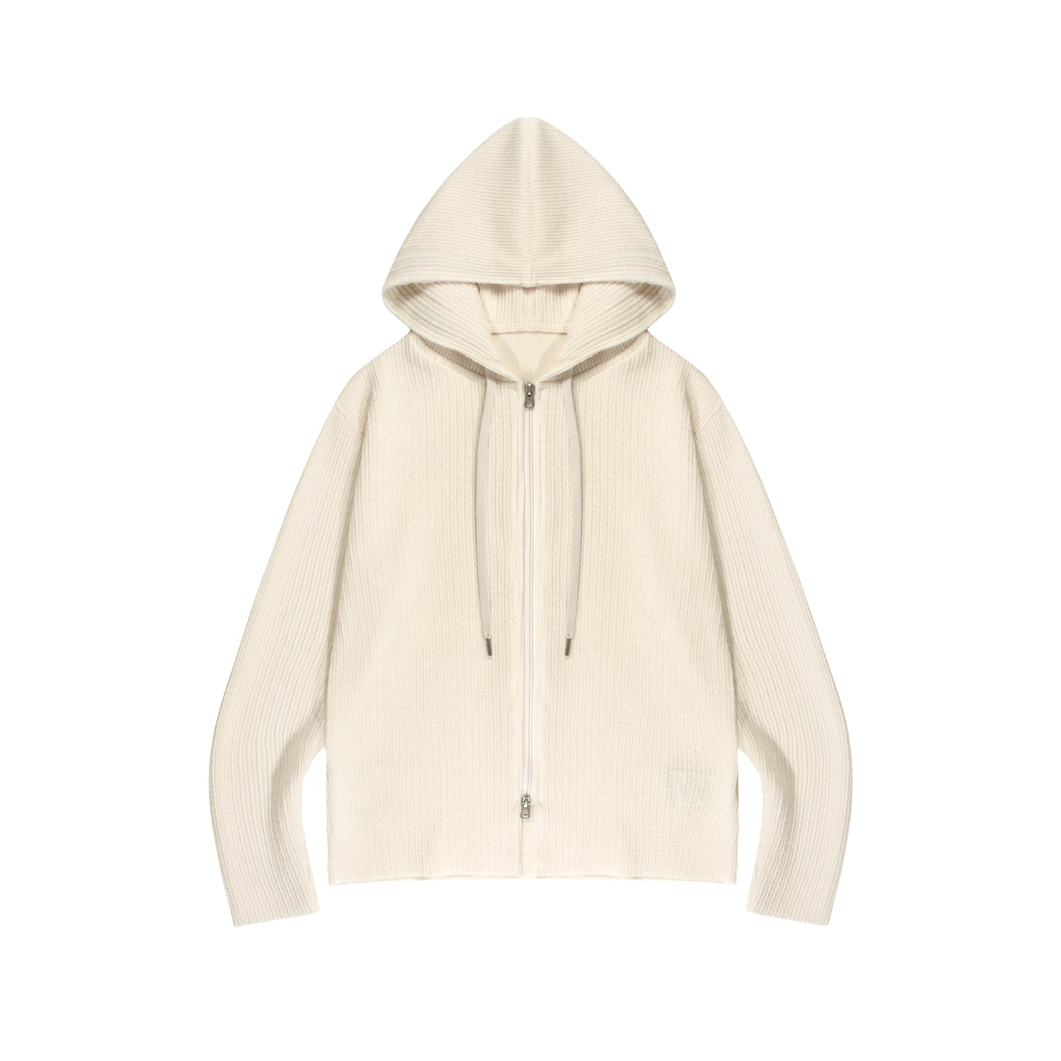 Lap Knitted Zip Hoodie (3color)