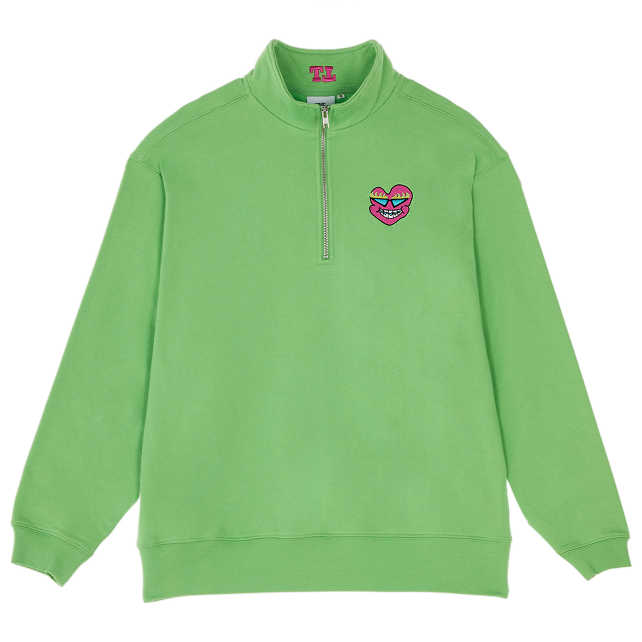 PINK MUCKBO ZIP PULLOVER (Z21112FW) - GREEN