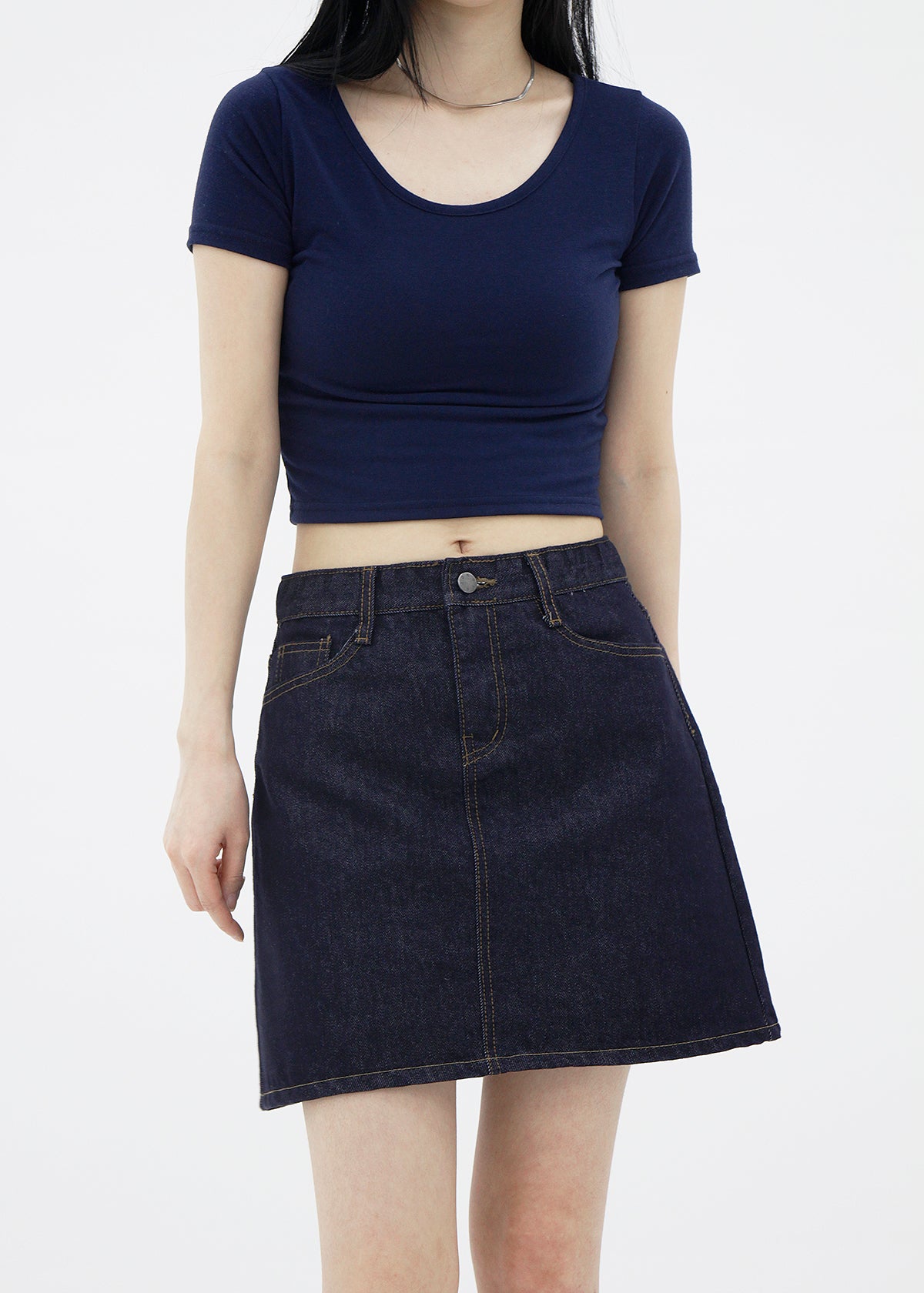 no.6189 Dough mini skirt (2color)