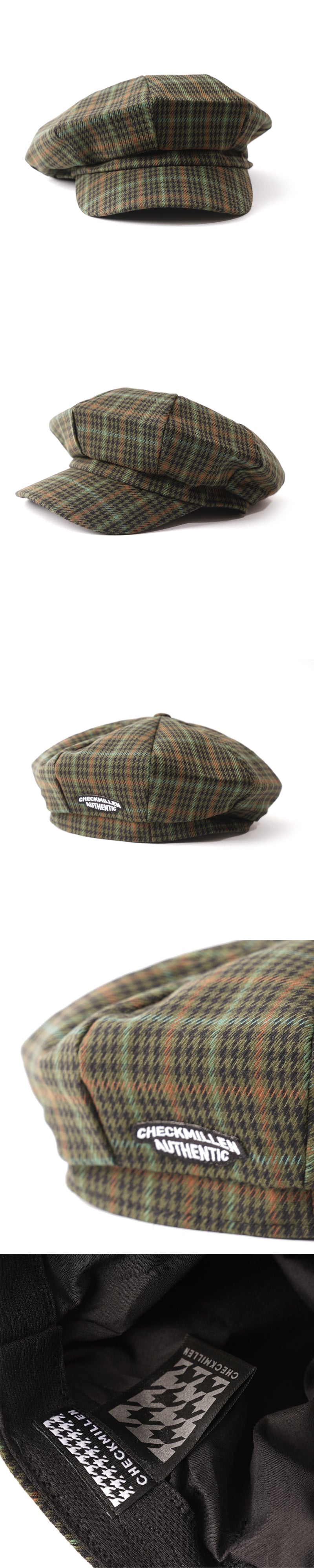 TARTAN PLAID CAP (GREEN)