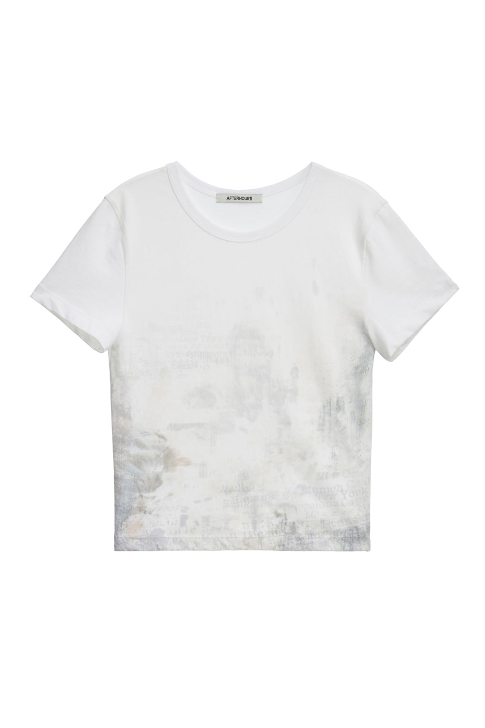 GRAPHIC HALF SLEEVE TOP (WHITE)