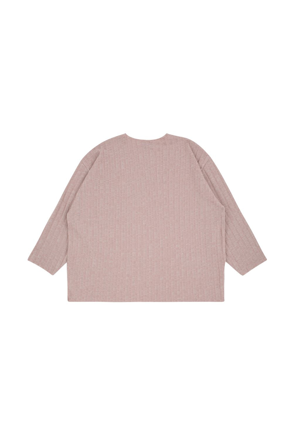 [7/1]Indie Pink Summer Ribbed Oversized Fit Knit