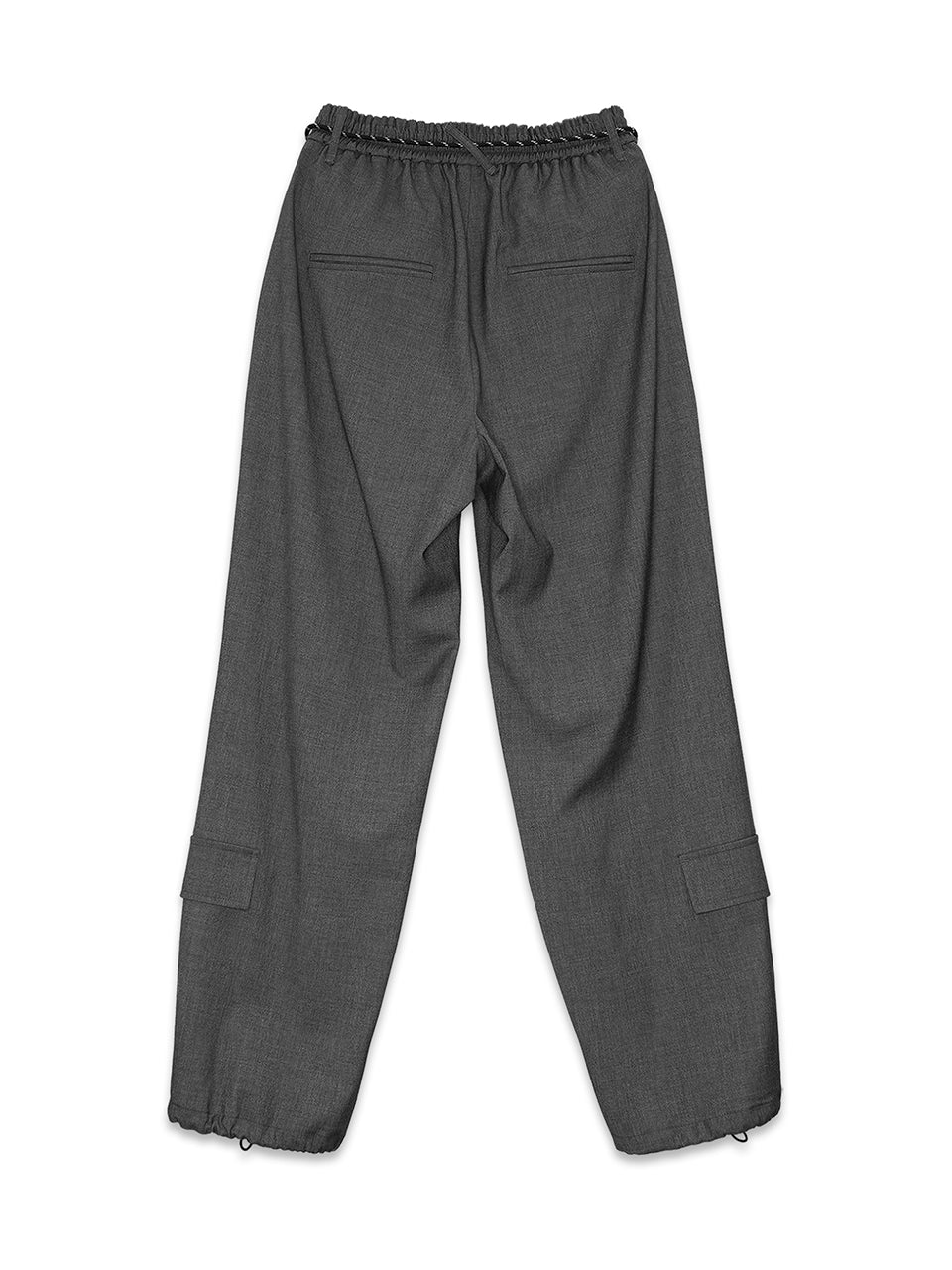 The Lower Pocket Detail Slacks / Charcoal