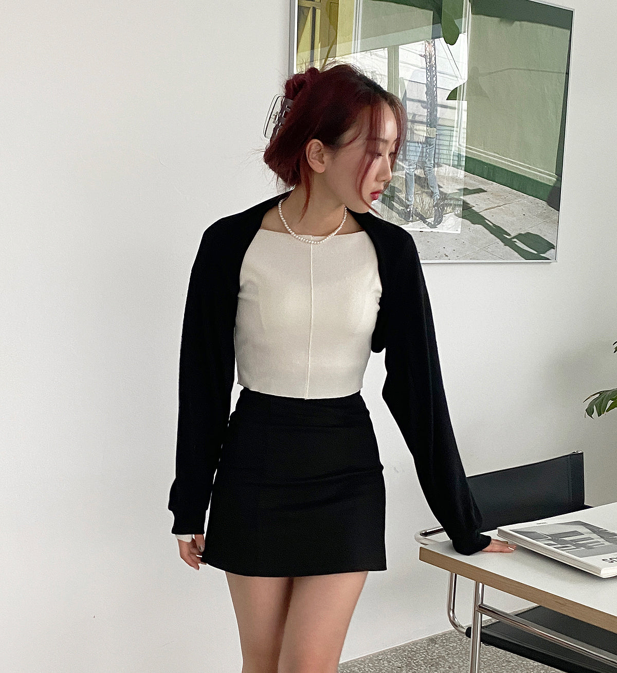 Mini bolero cardigan (3color)