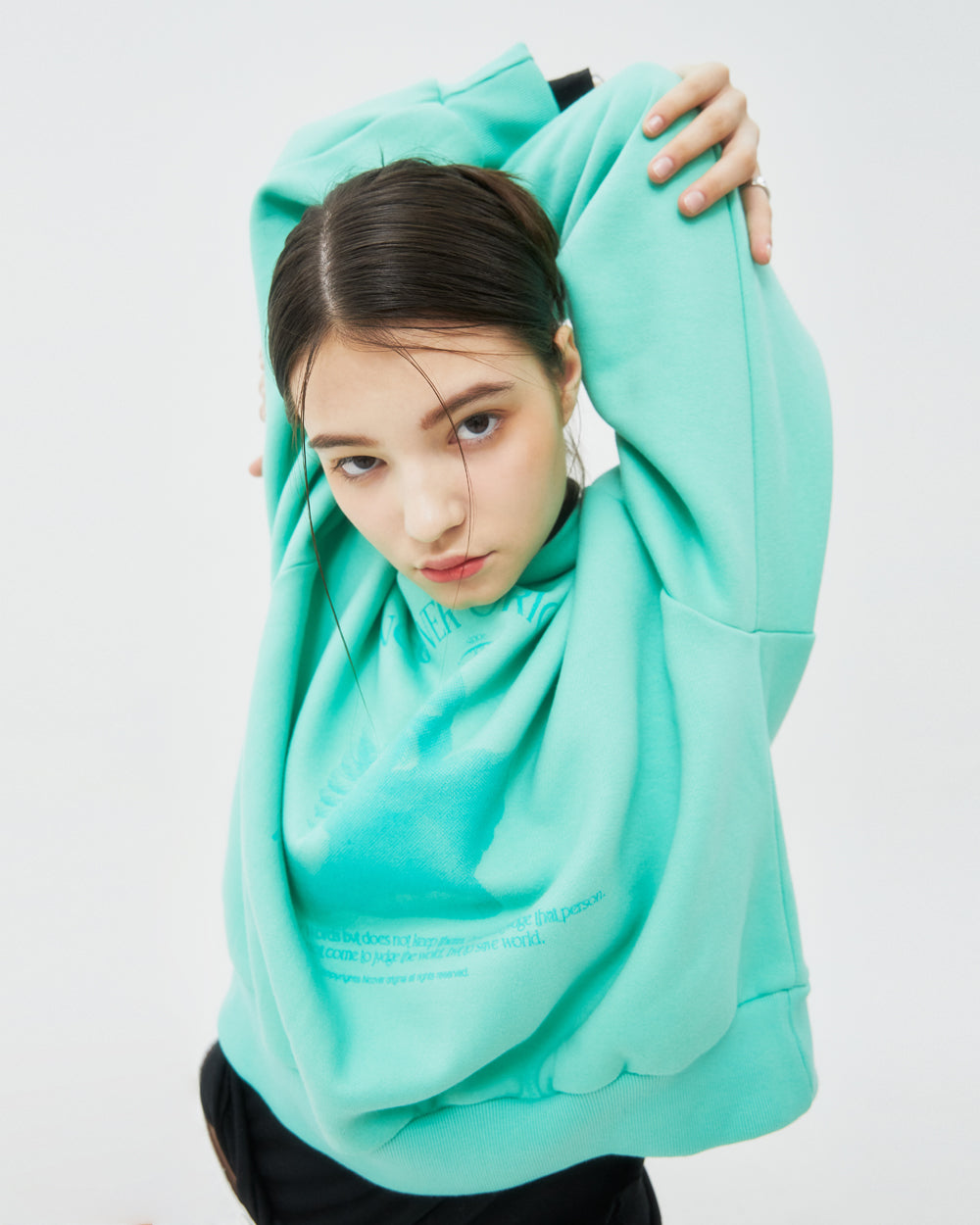 PLASTER CAST HOODIE-MINT