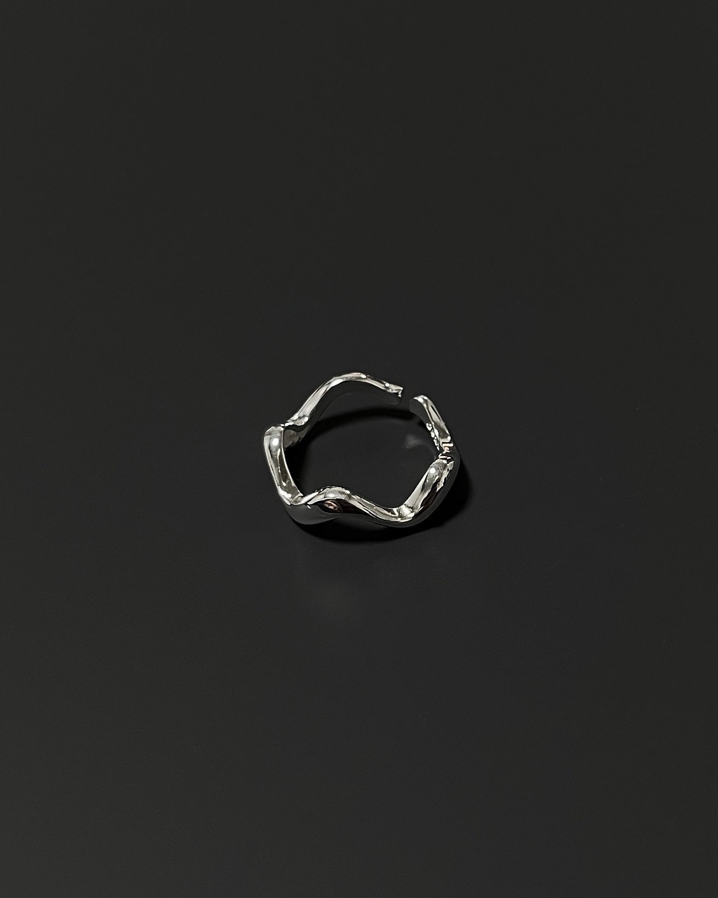 silver wave ring (925silver)