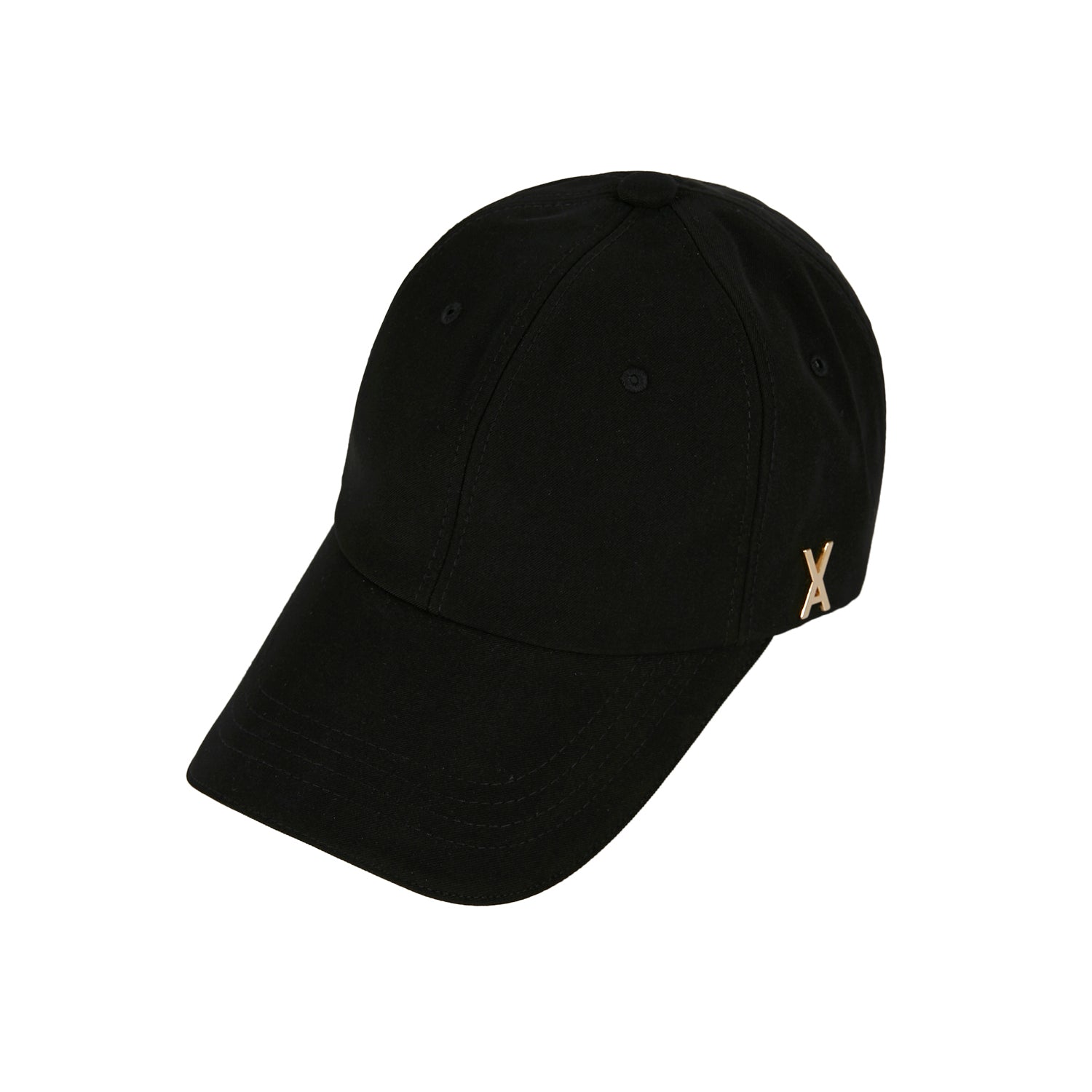 Gold stud over fit ball cap