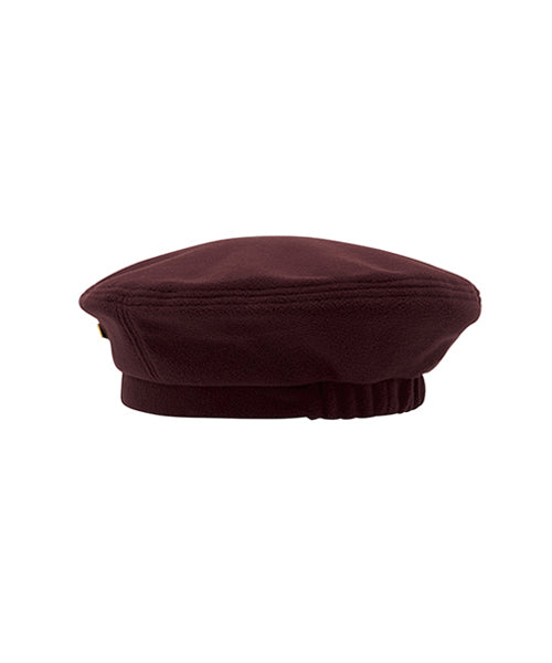 FLEECED BERET (BURGUNDY)