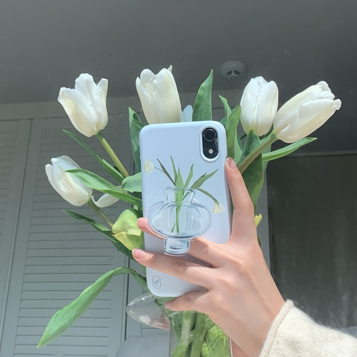 [SET] Bouquet series : Tulip phone case + griptok