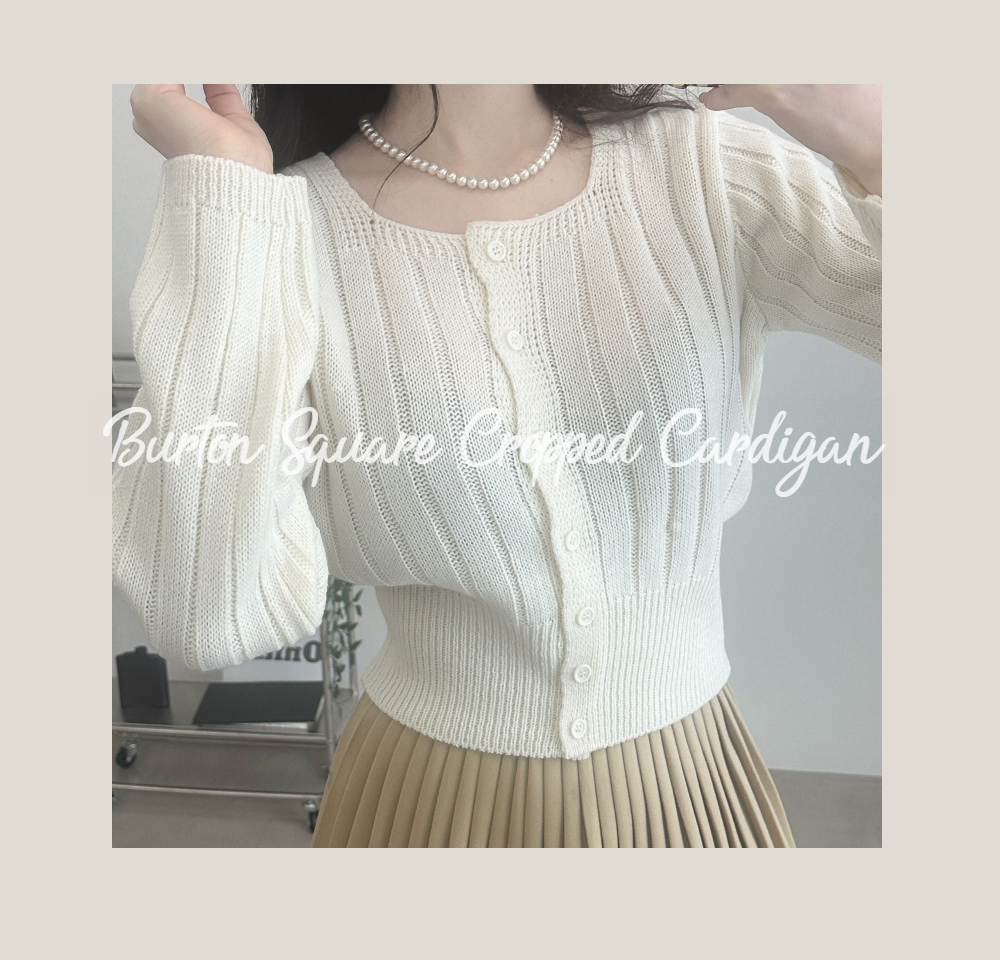 Burton Square Cropped Cardigan