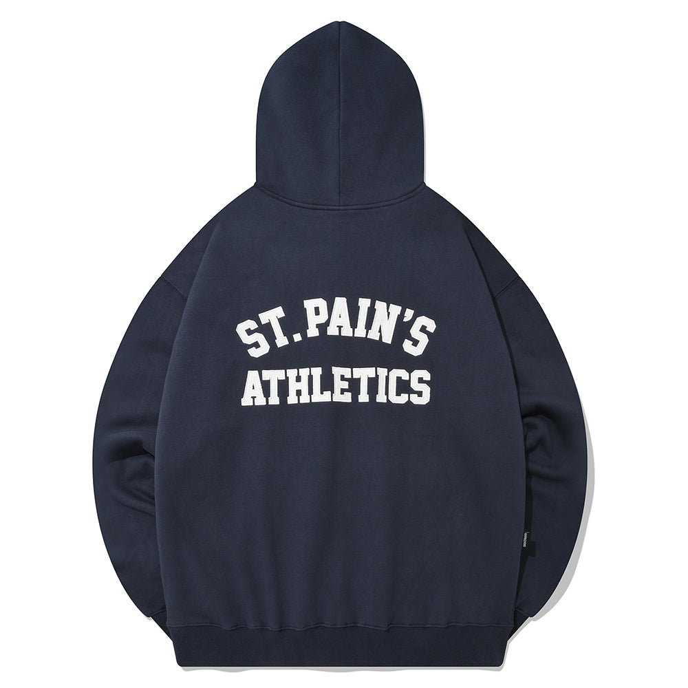 SP ATHLETIC LOGO HOOD-NAVY