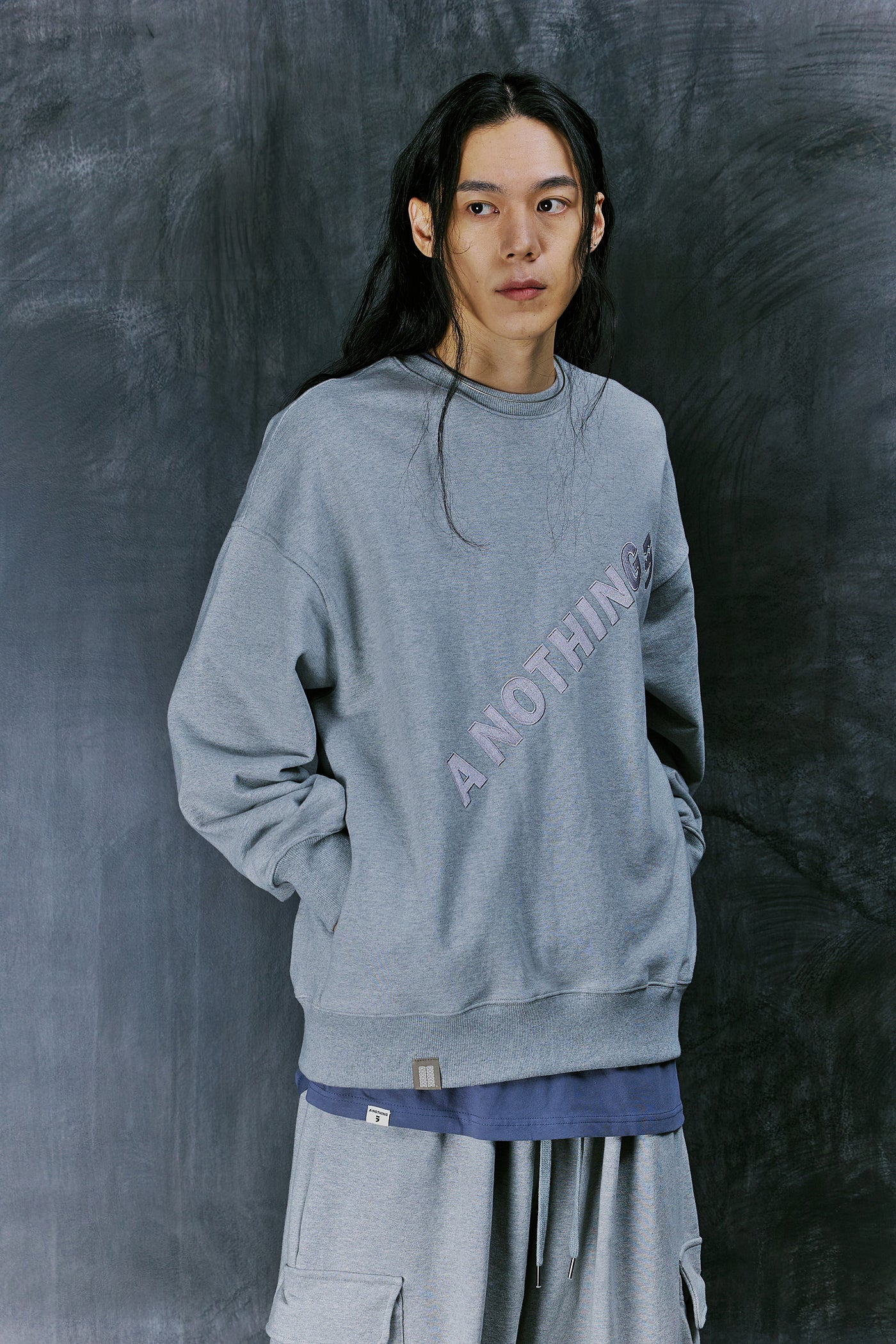 DIAGONAL-EMBROIDERY MTM (Gray)